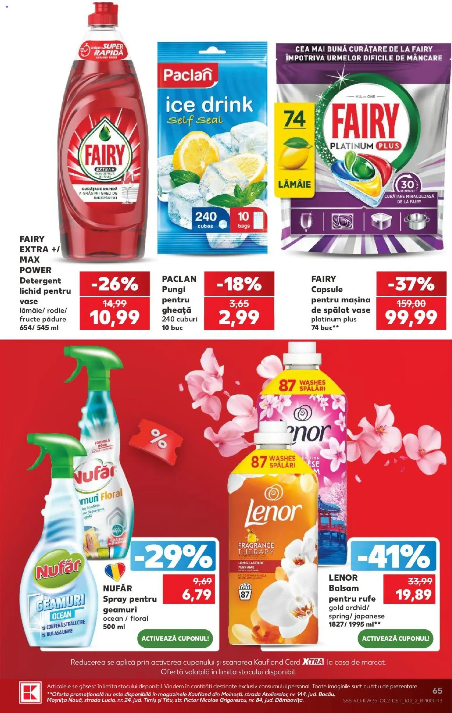 Noul catalog Kaufland – valabil de la 26.08.2026 | Pagină: 65 | Produse: Aplică, Balsam, Lămâie, Plus