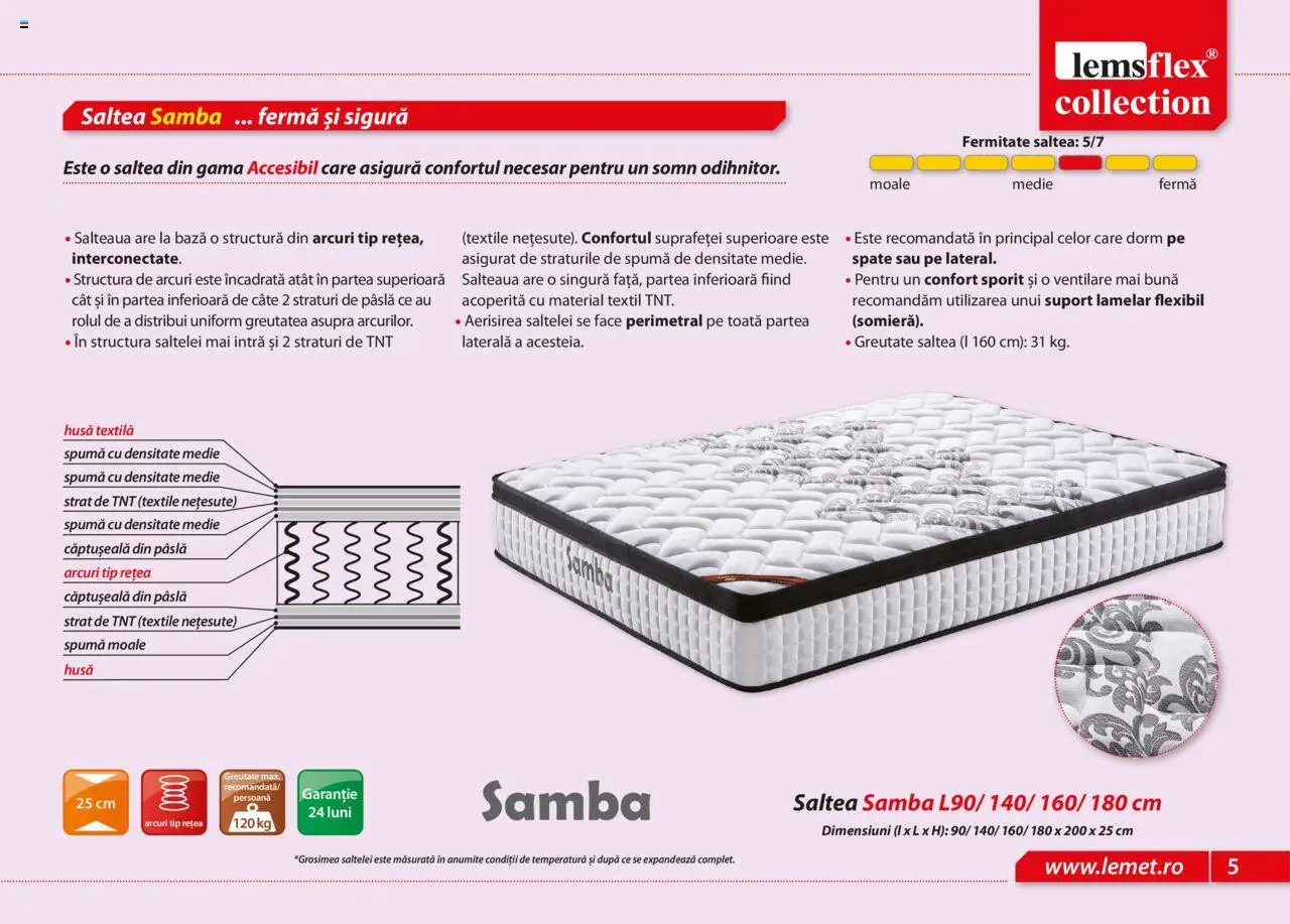Noul catalog Lem’s – valabil de la 17.11.2023 | Pagină: 5 | Produse: Saltea