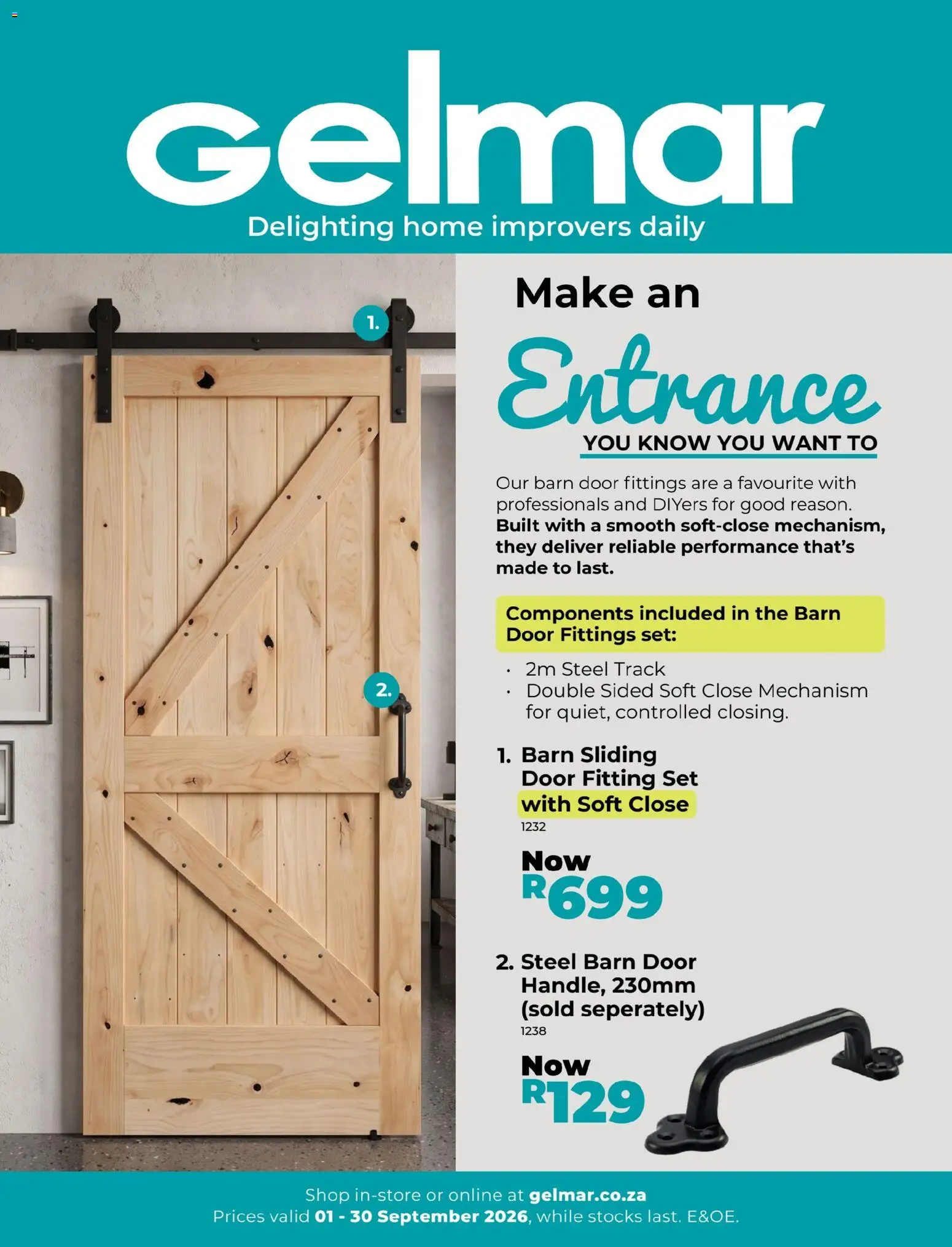 New Gelmar catalogue – valid from 01/09/2026 | Page: 1
