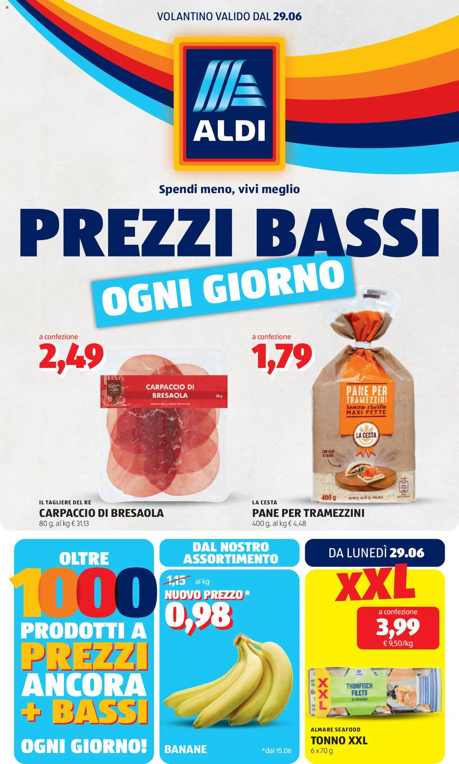 Volantino Aldi del 29.06.2026 | Pagina: 1