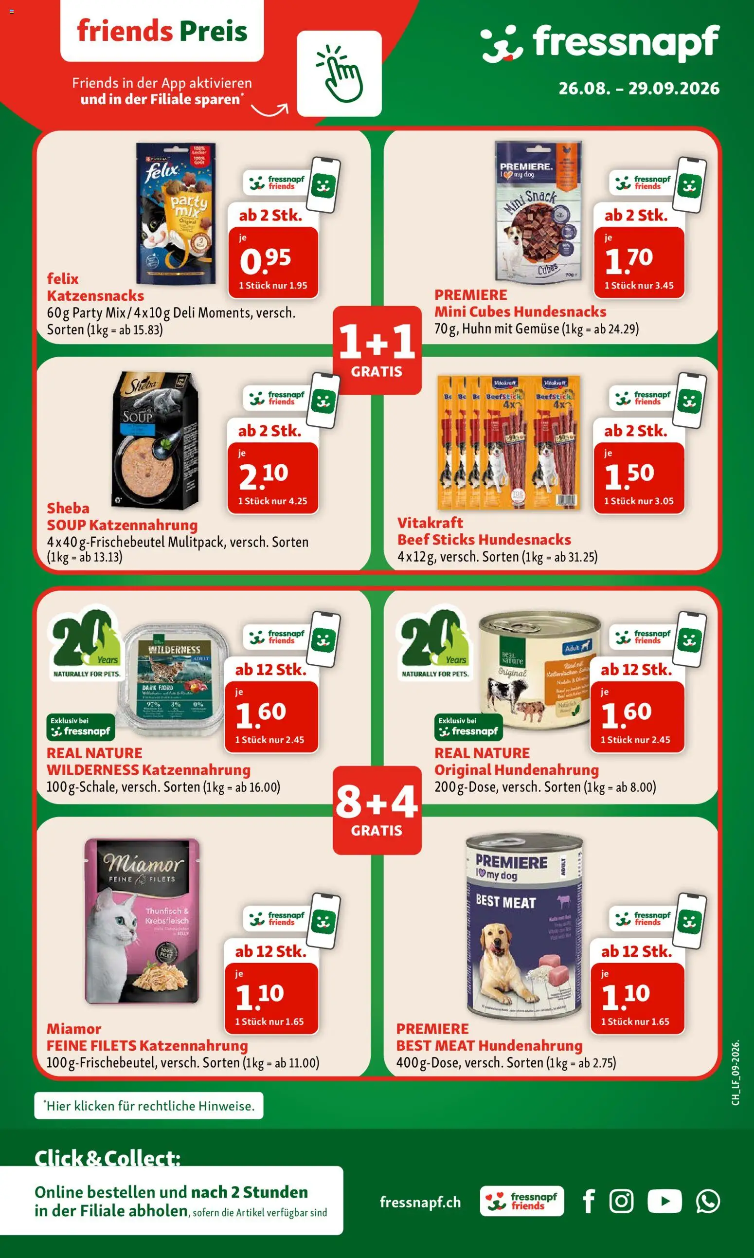 Fressnapf aktionen – gültig ab 26.08.2026 | Seite: 8 | Produkte: Nudeln, Gemüse