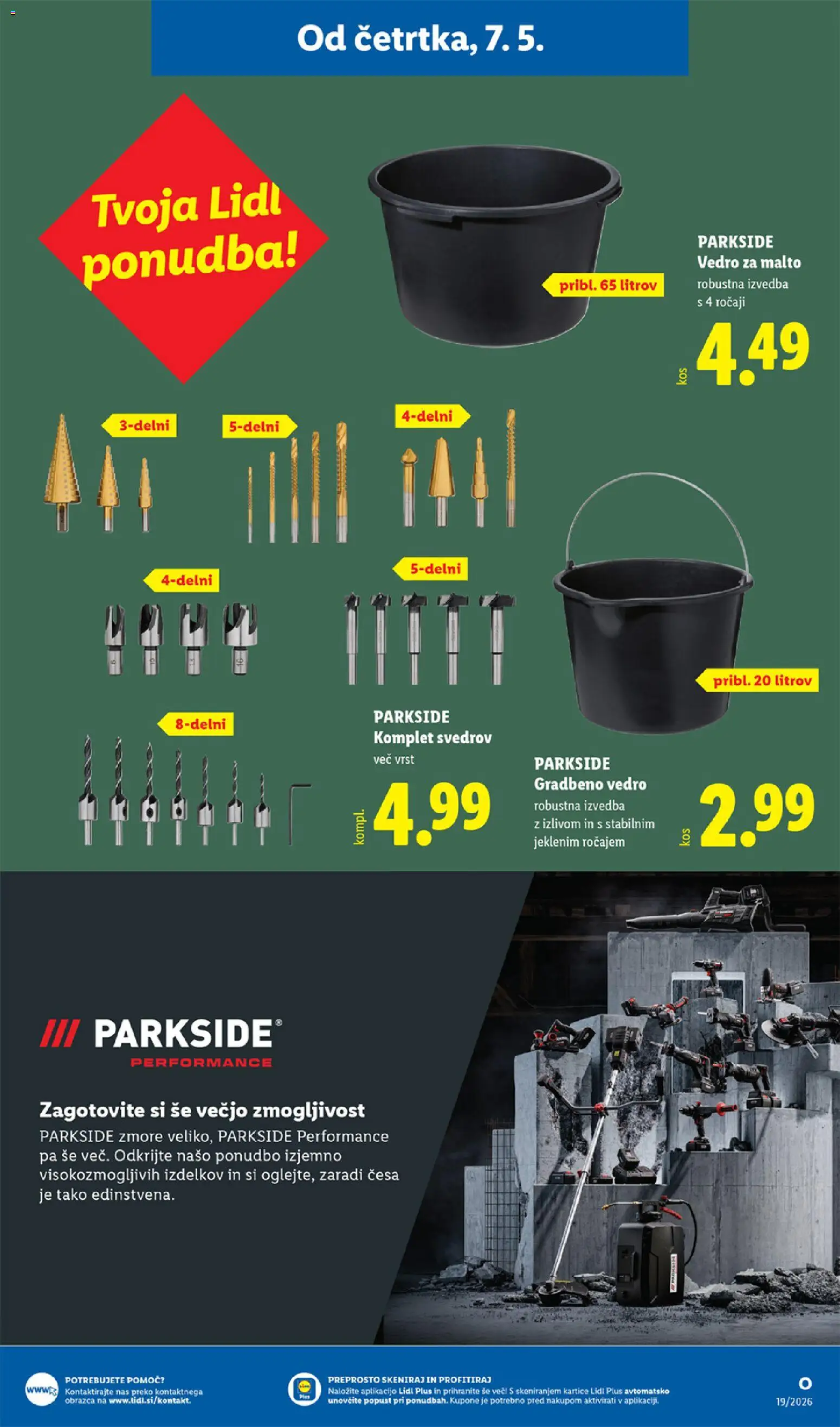 Novi Lidl katalog ponudbe – veljaven od 07.05.2026 | Stran: 37 | Izdelki: Vedro