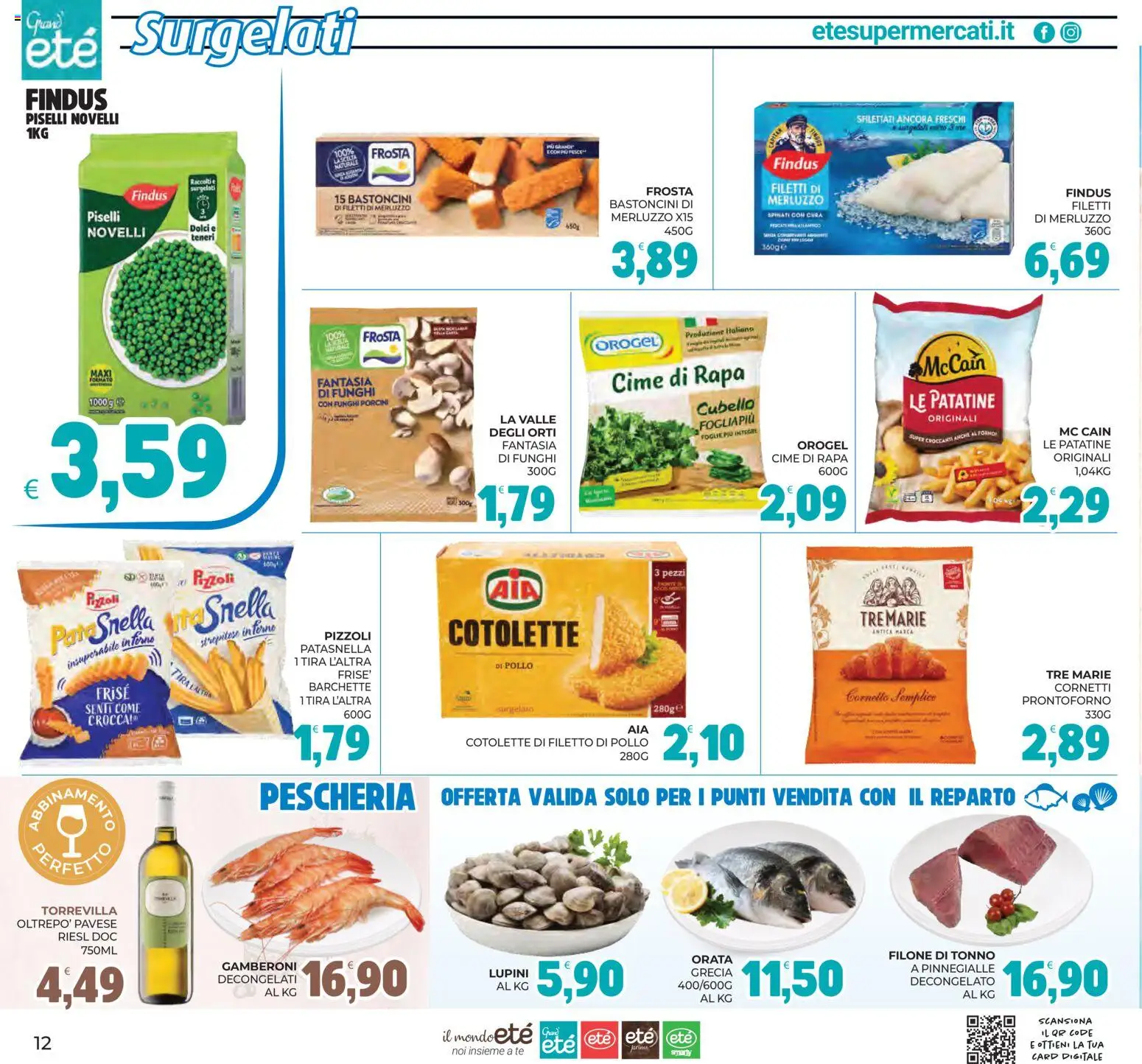 Volantino Eté del 03/07/2026 | Pagina: 12 | Prodotti: Lupini, Pollo, Tonno, Gamberoni