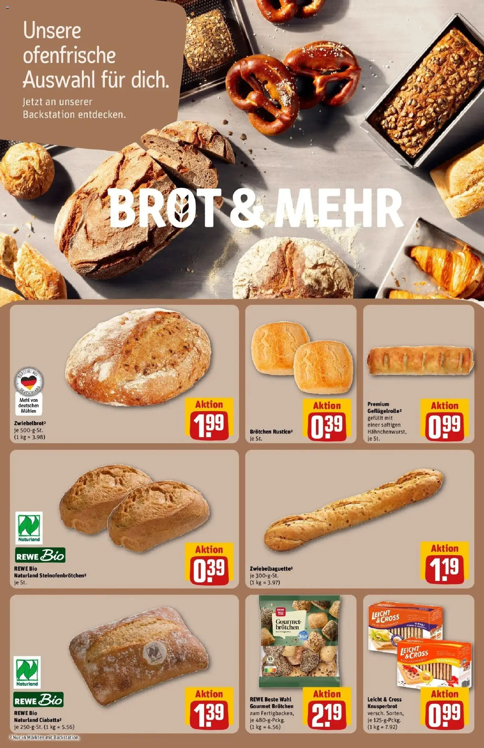 REWE Prospekt ab 17.08.2026 zum Blättern » Angebote | Seite: 15 | Produkte: Mehl, Ofenfrische, Brot