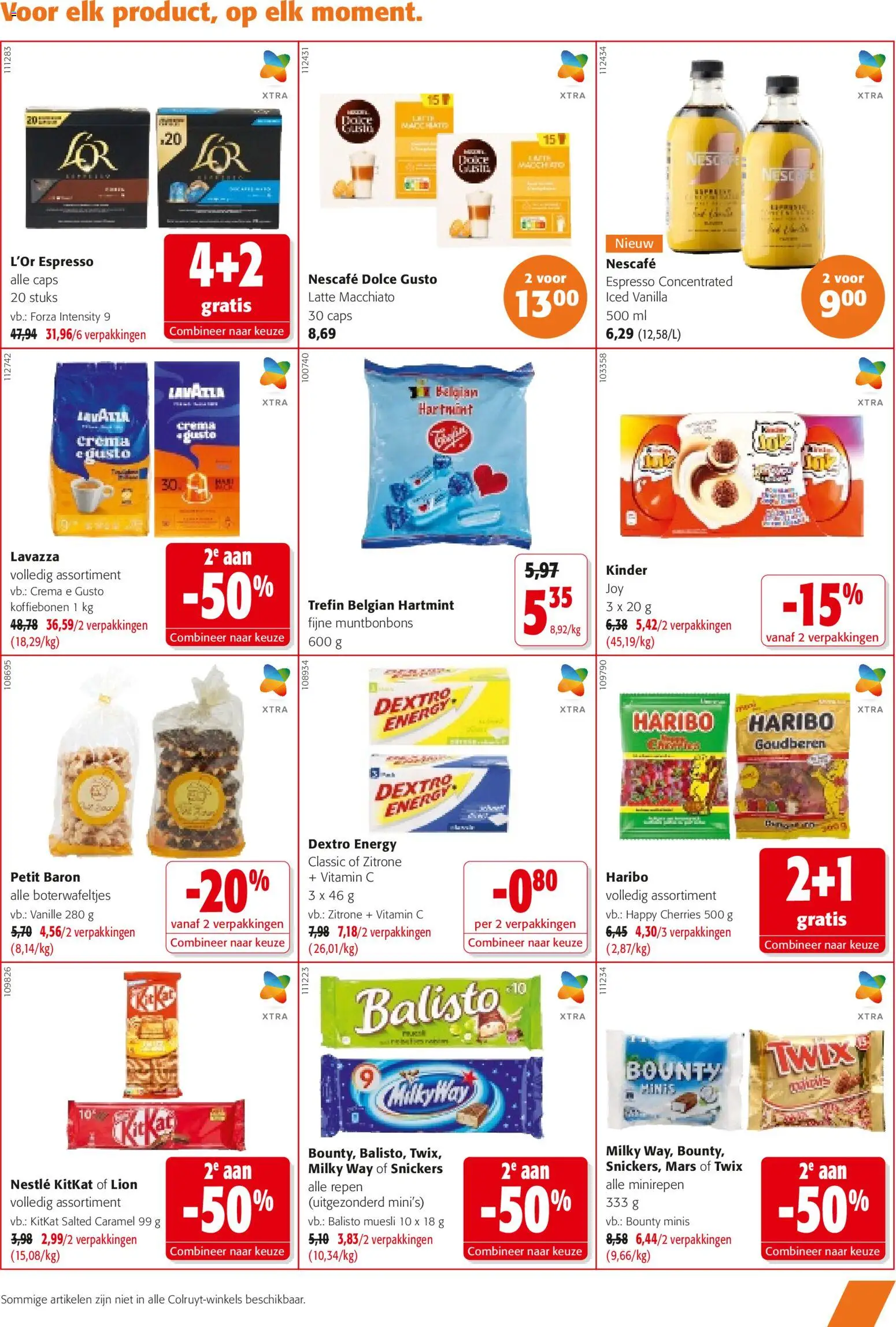 {H1} | Pagina: 7 | Producten: Kinder, Twix, Snickers, Repen
