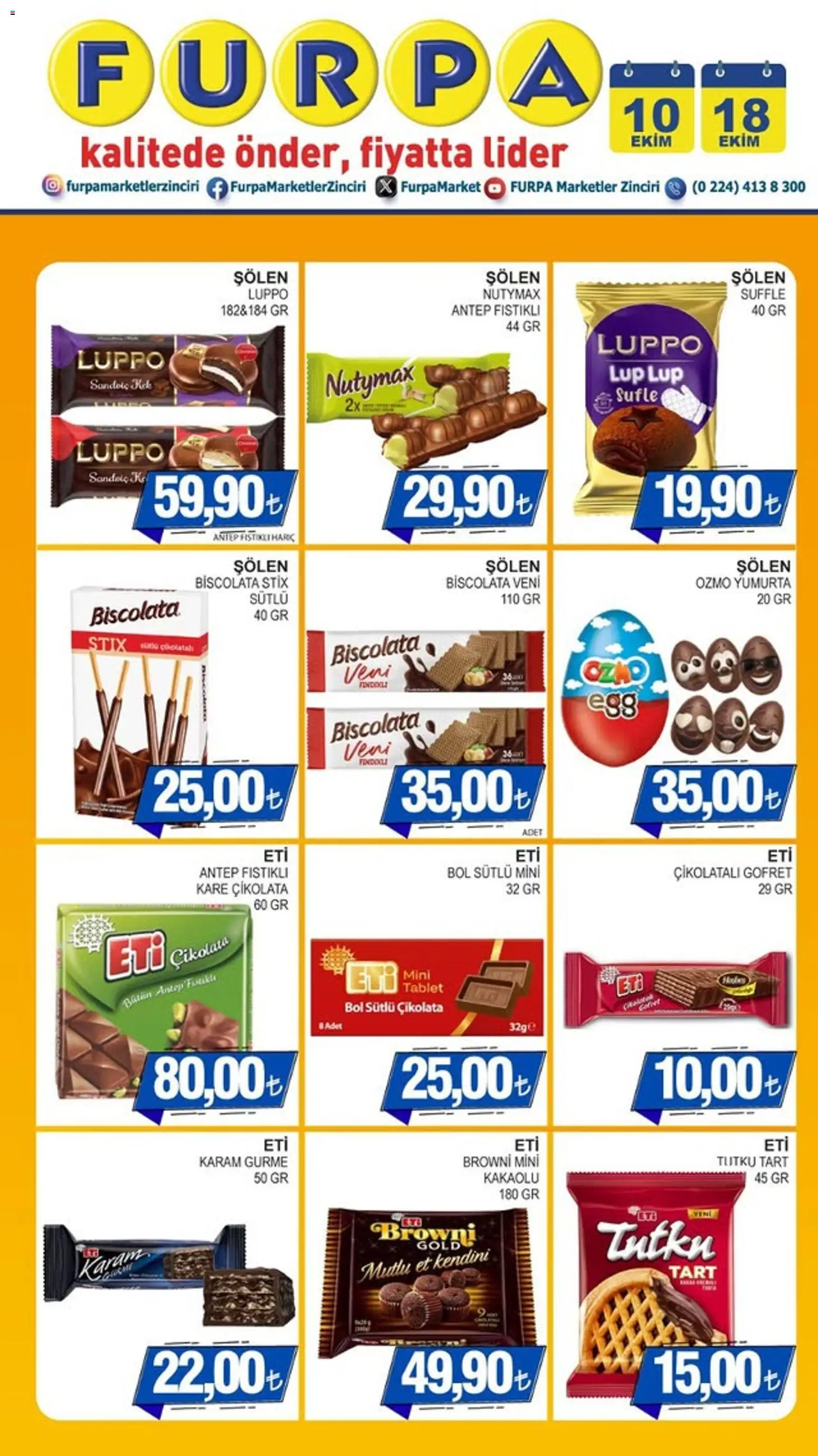 Furpa Cumartesi 10 Ekim Büyük Tasarruf