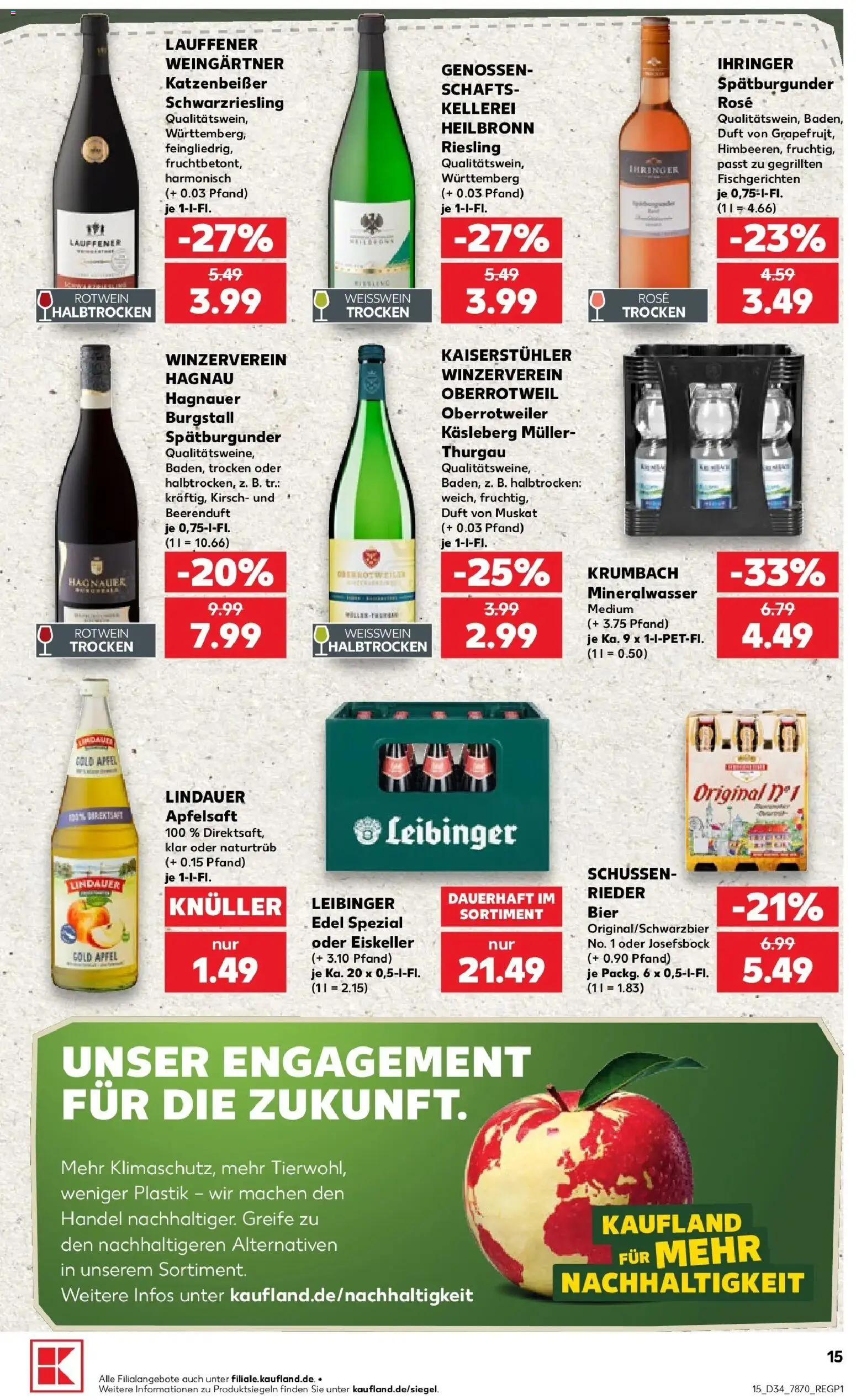 Prospekt Kaufland ab 17.08.2026 » Angebote Online zum Blättern | Seite: 26 | Produkte: Weißwein, Duft, Apfelsaft, Mineralwasser