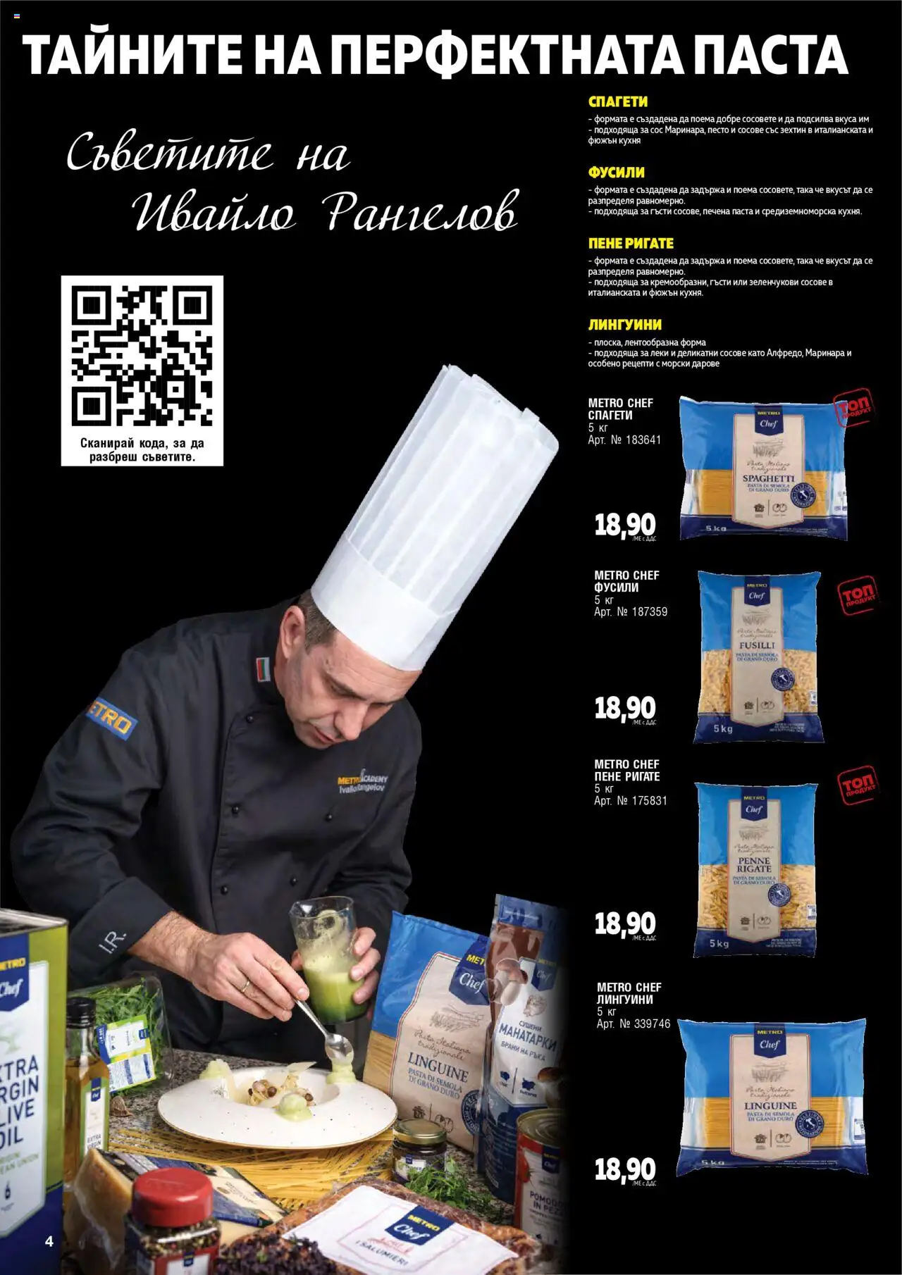 {H1} | Страница: 4 | Продукти: Сос, Паста, Песто, Спагети