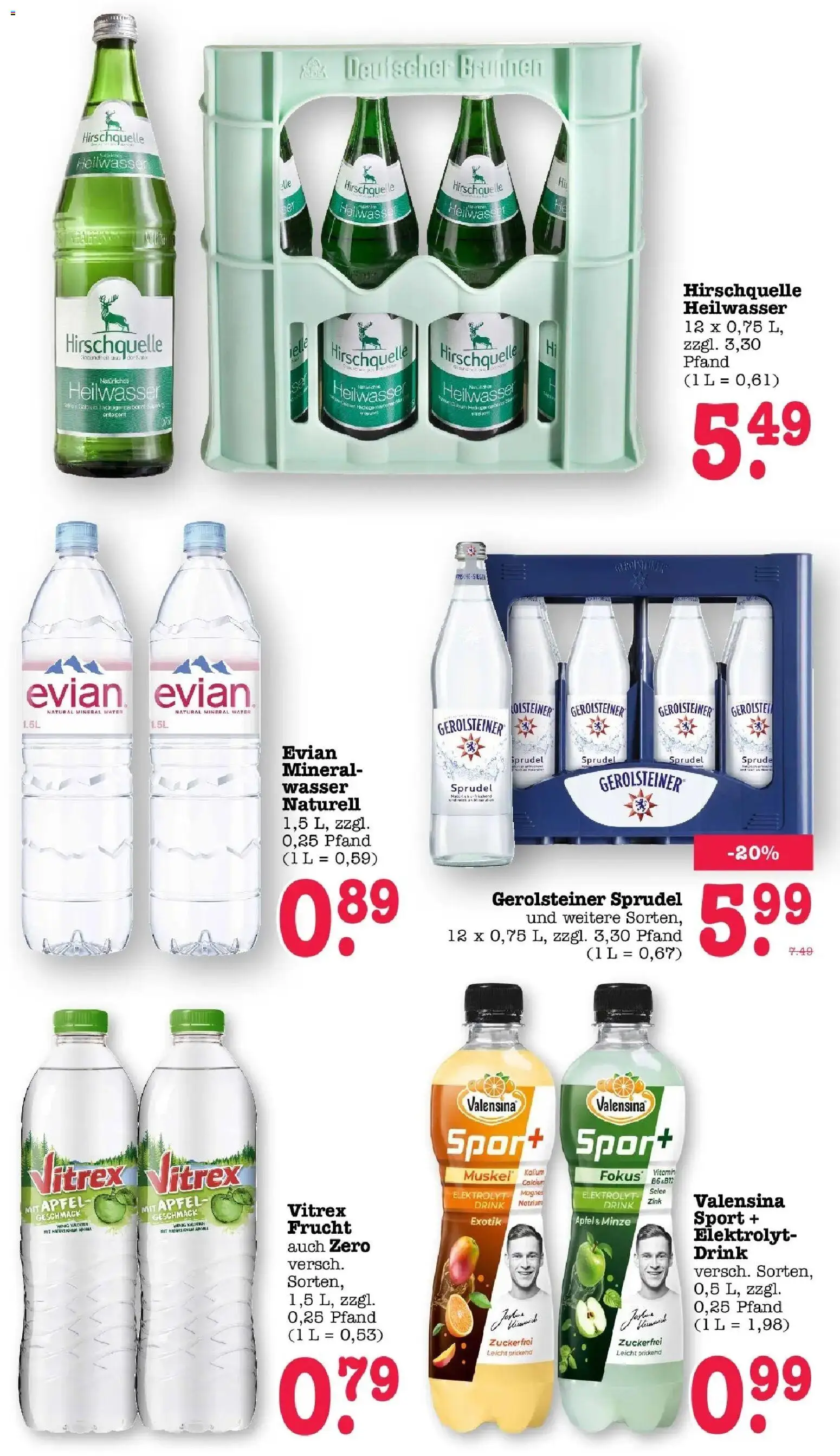 Edeka Prospekt Heidelberg (ab 24.08.2026) » Angebote Online | Seite: 44 | Produkte: Äpfel, Valensina, Wasser, Gerolsteiner