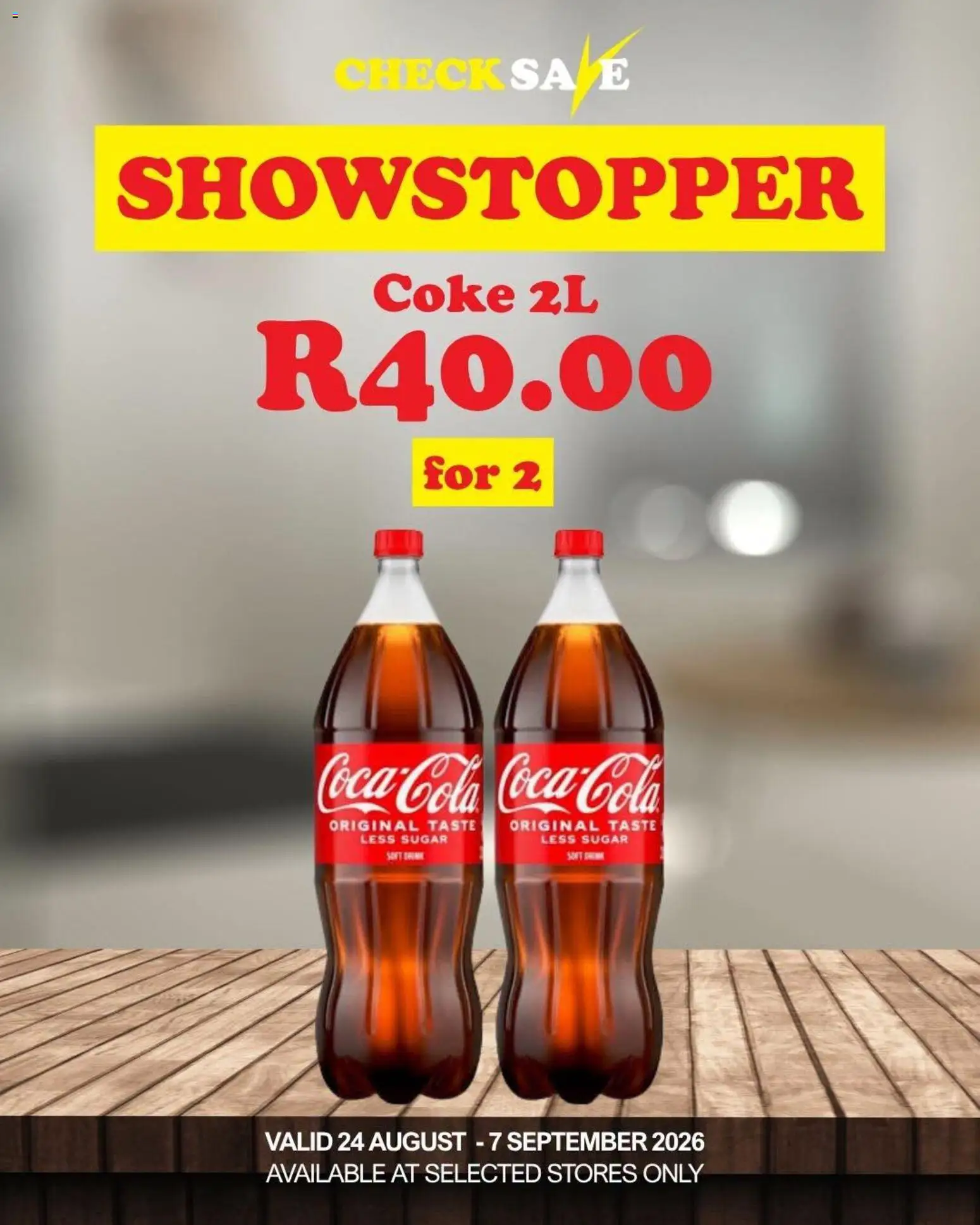 New Check Save catalogue – valid from 24/08/2026 | Page: 1 | Products: Coke, Sugar