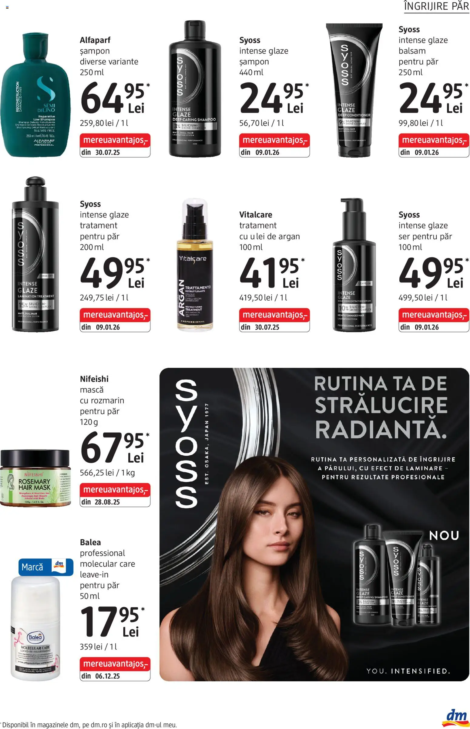 Noul catalog DM drogeriemarkt – valabil de la 05.03.2026 | Pagină: 17 | Produse: Serum, Tratament pentru păr, Șampon, Ulei