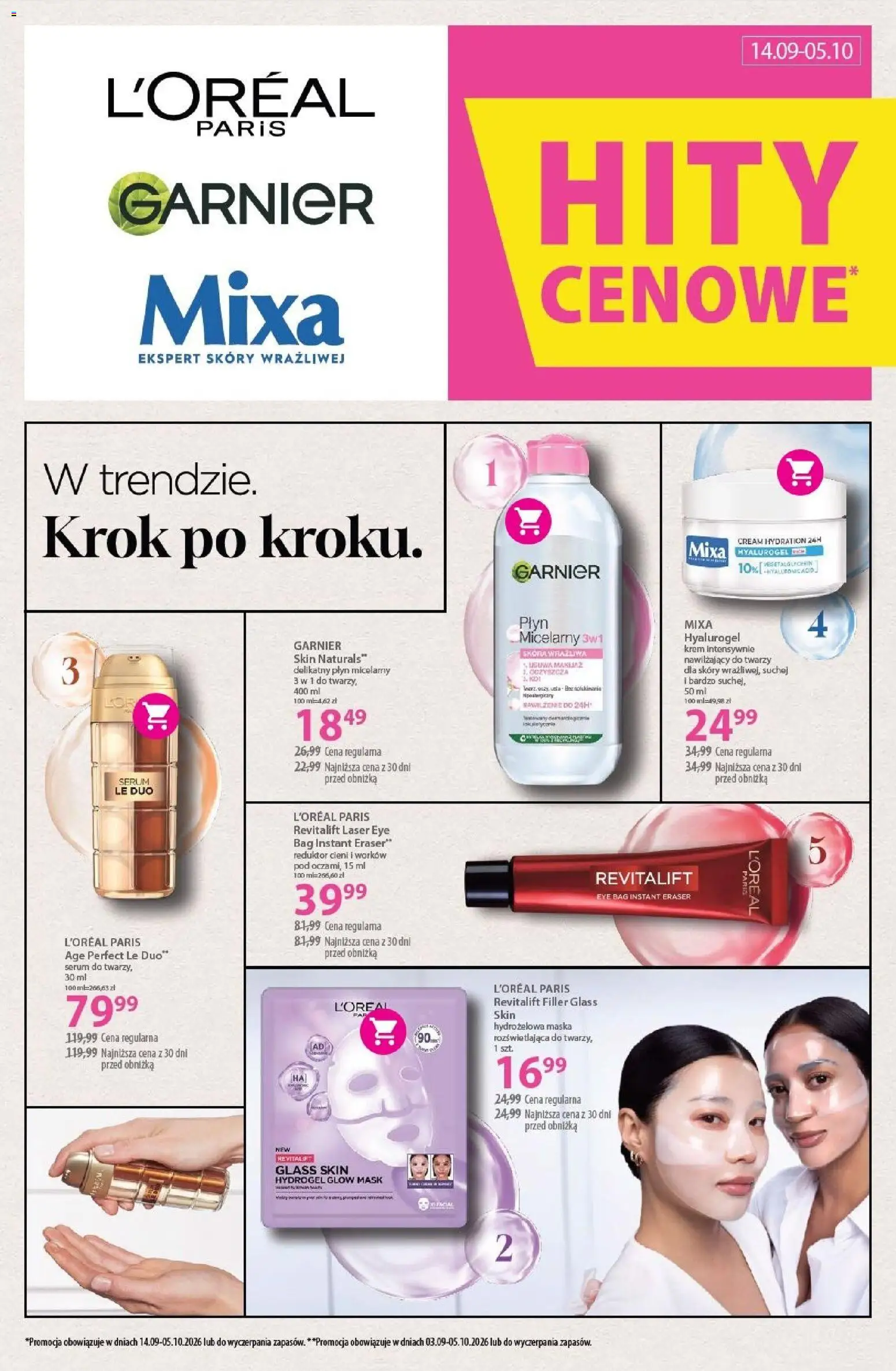 Hebe gazetka od 14.09.2026 | Strona: 9 | Produkty: Garnier, Makijaż, Maska, Krem