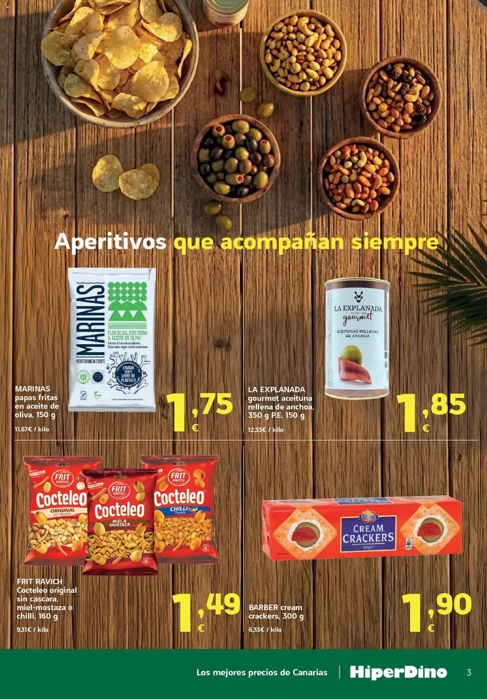 HiperDino Ofertas especial playa y camping │ válido desde el 21/07/2026 | Página: 3 | Productos: Aceite, Papas fritas, Anchoa