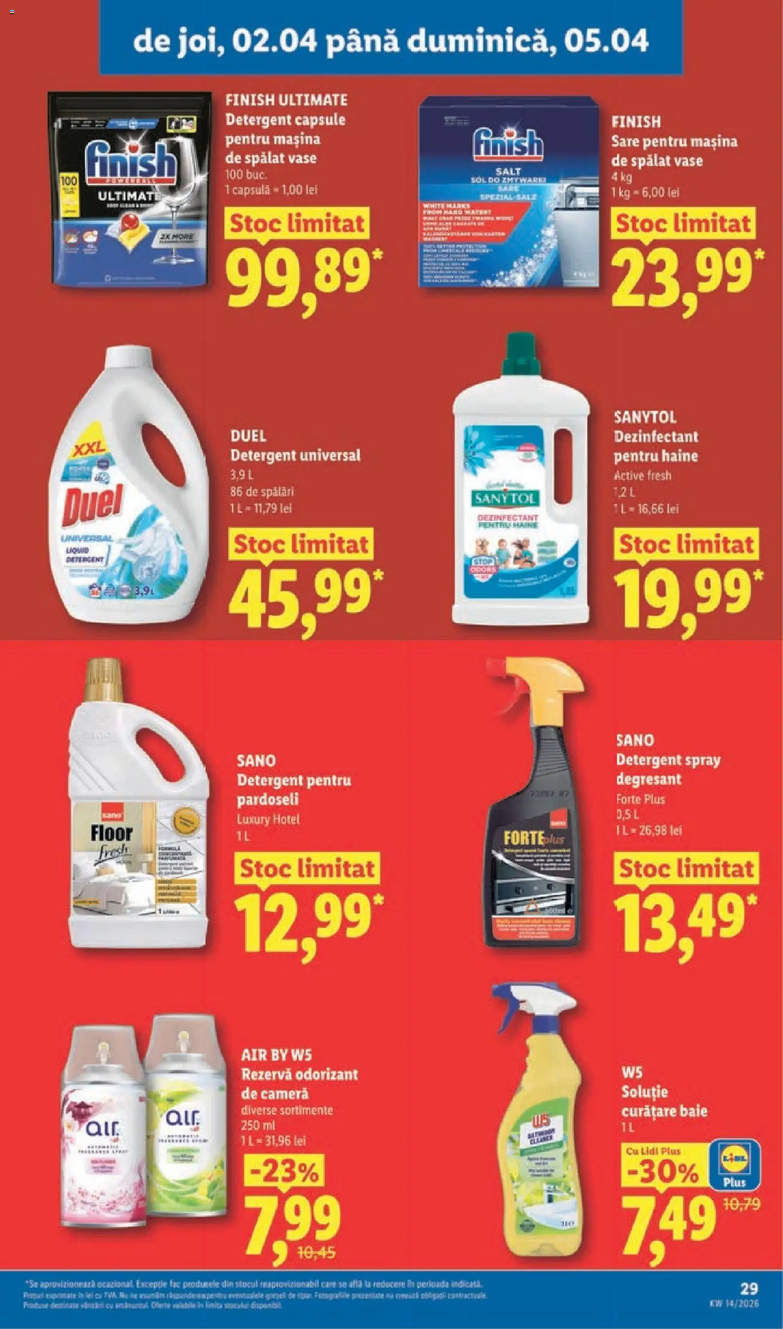 Noul catalog Lidl – valabil de la 30.03.2026 | Pagină: 29 | Produse: Cameră, Mașină De Spălat, Mașină De Spălat Vase, Capsule pentru mașina de spălat