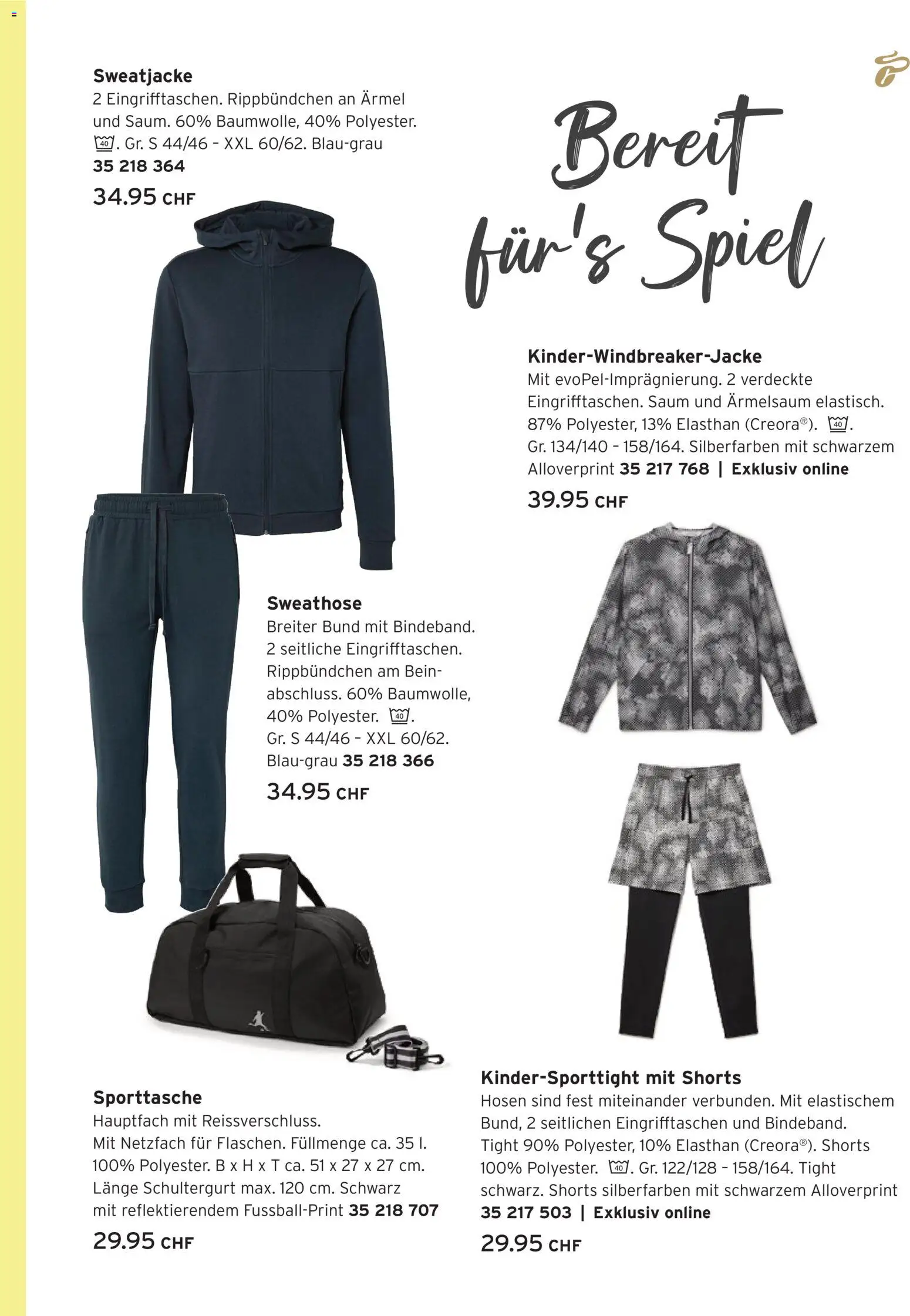 Tchibo aktionen Anpfiff zum WM-Sommer – gültig ab 12.05.2026 | Seite: 5 | Produkte: Spiel, Sweathose, Sweatjacke