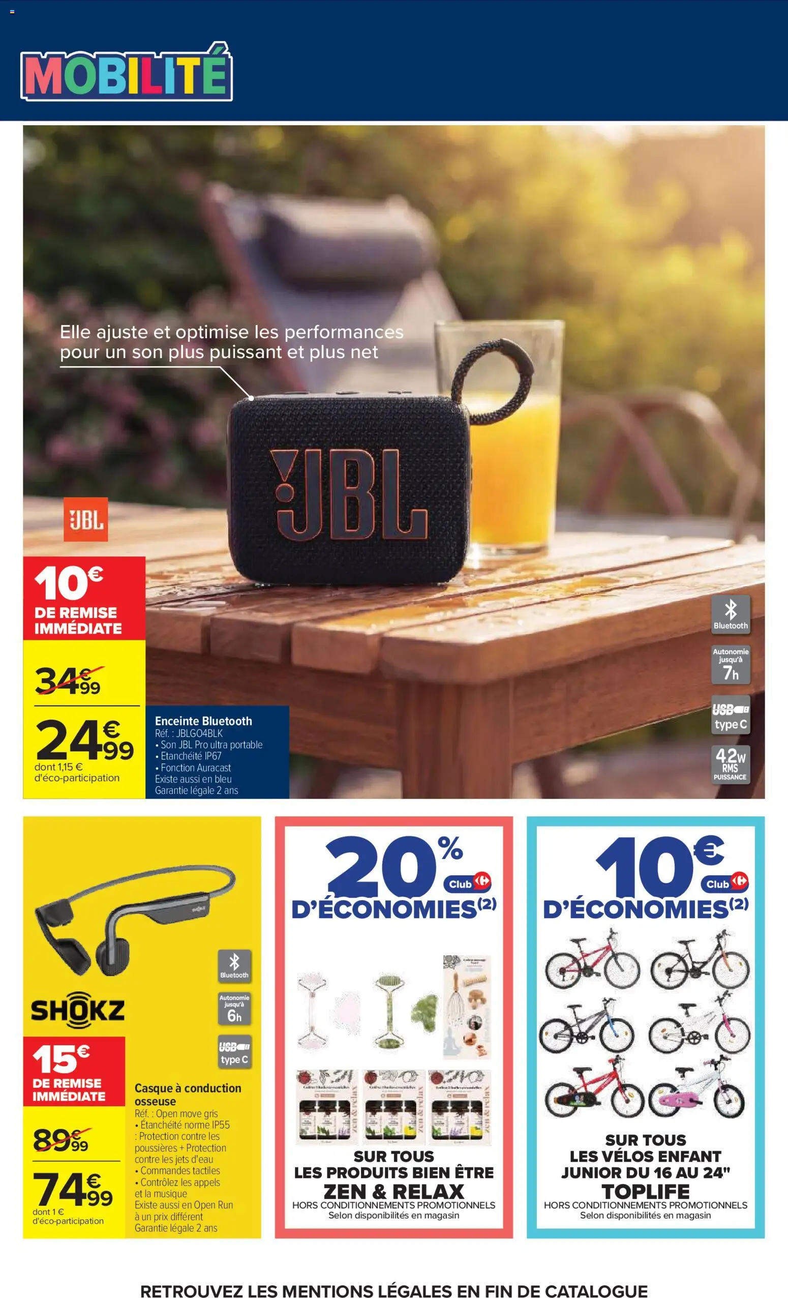 {H1} | Page: 95 | Produits: Enceinte bluetooth, JBL, Portable, Casque