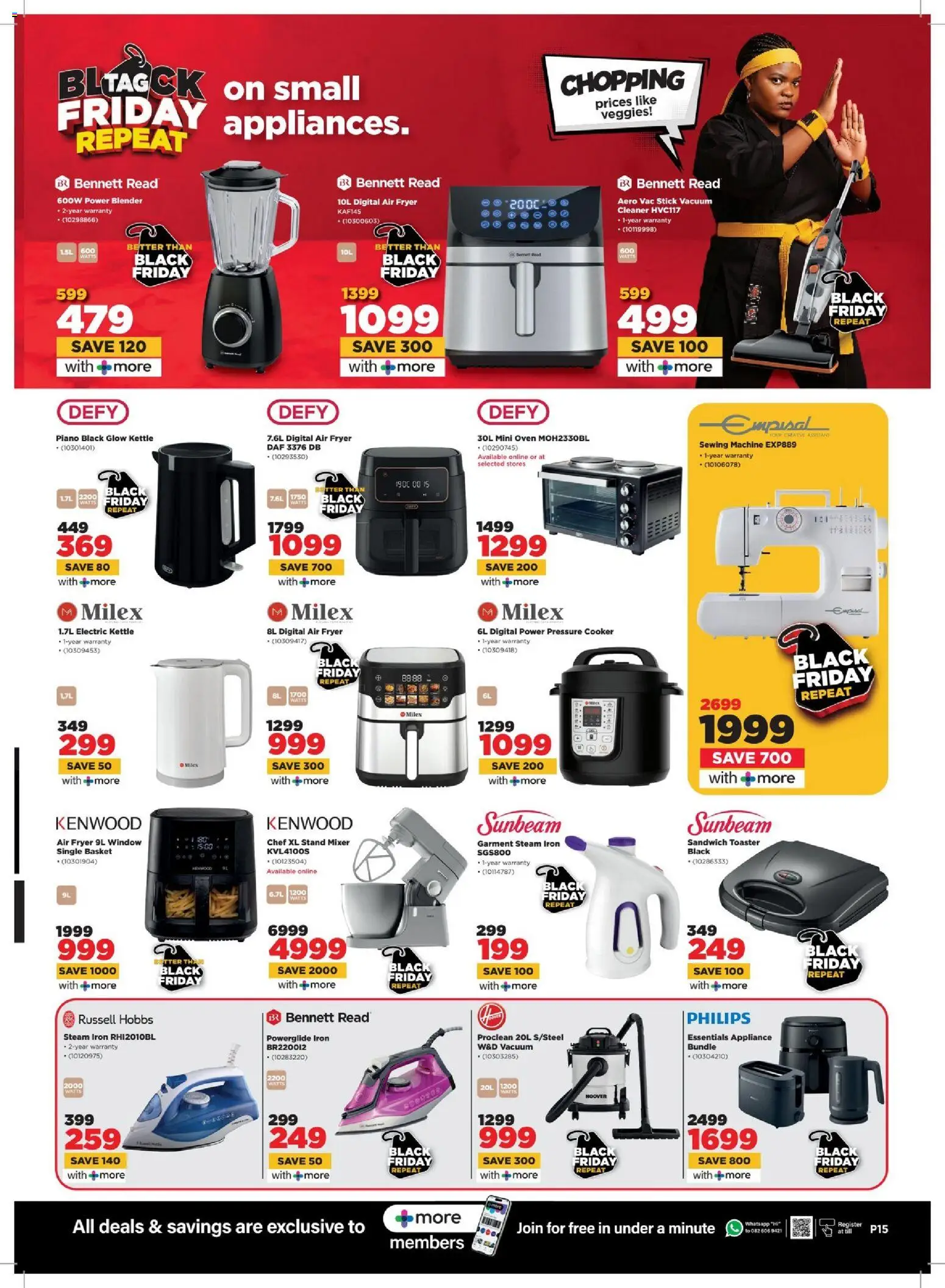 New HiFi Corp catalogue – valid from 04.03.2026 | Page: 15 | Products: Kettle, Toaster, Cooker, Air fryer