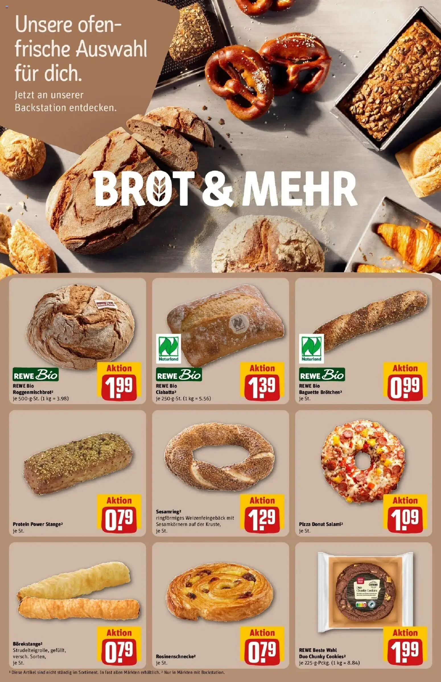 REWE Prospekt ab 14.09.2026 zum Blättern » Angebote | Seite: 10 | Produkte: Ofen, Baguette, Brot, Pizza