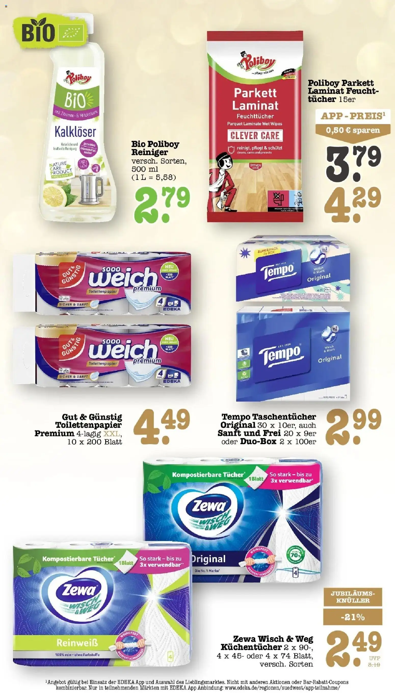 E center Prospekt Kuppenheim-Oberndorf (ab 12.10.2026) zum Blättern | Seite: 64 | Produkte: Taschentücher, Zewa, Tempo, Toilettenpapier