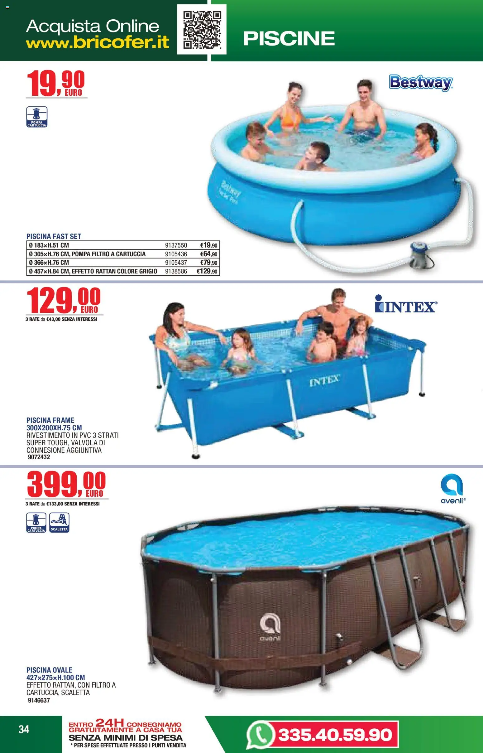 Volantino Self del 14/04/2026 | Pagina: 34 | Prodotti: Scaletta, Piscina