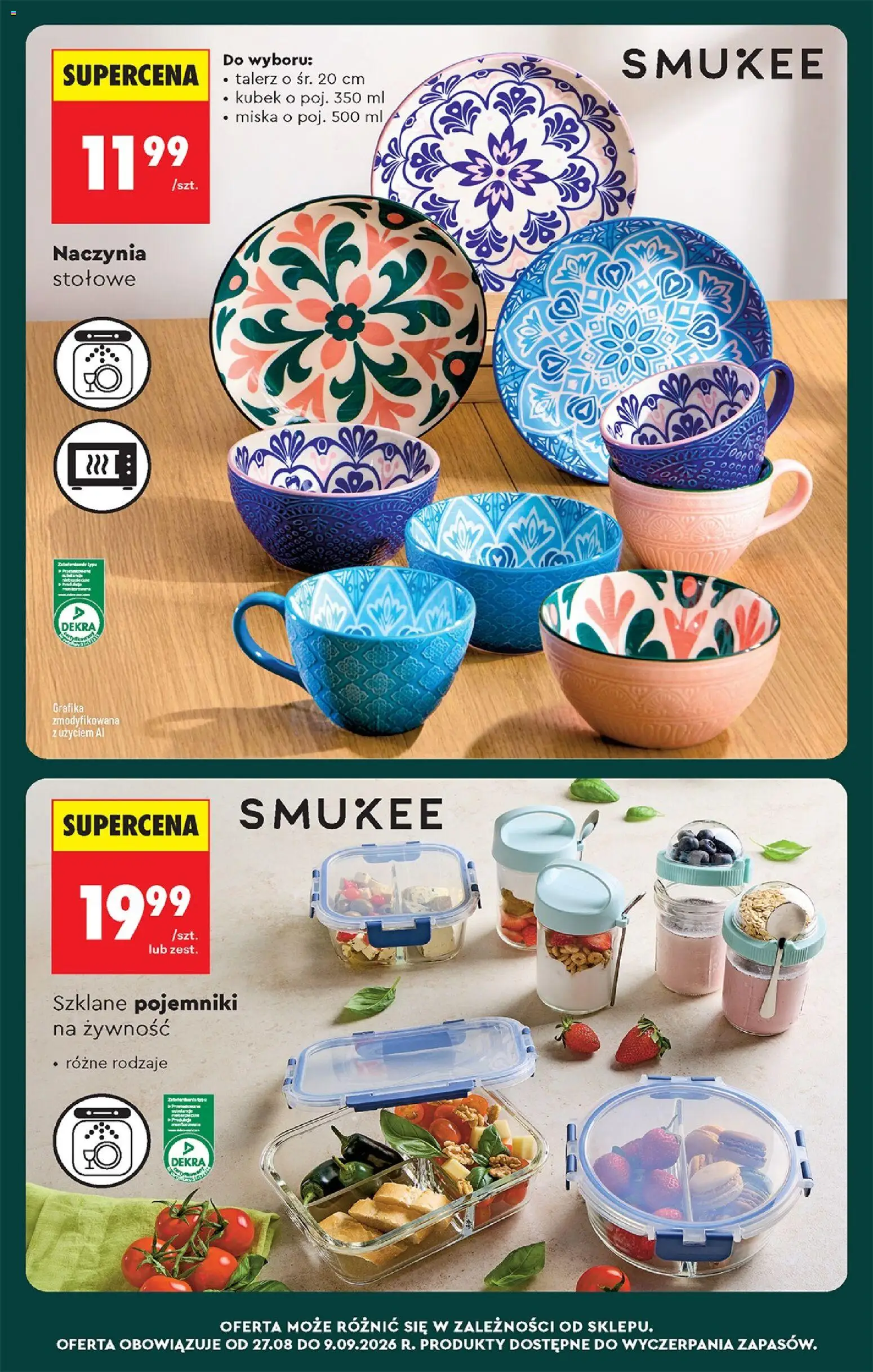Biedronka Polsko leták - Codziennie niskie ceny od 27.08.2026 | Strana: 89 | Produkty: Miska