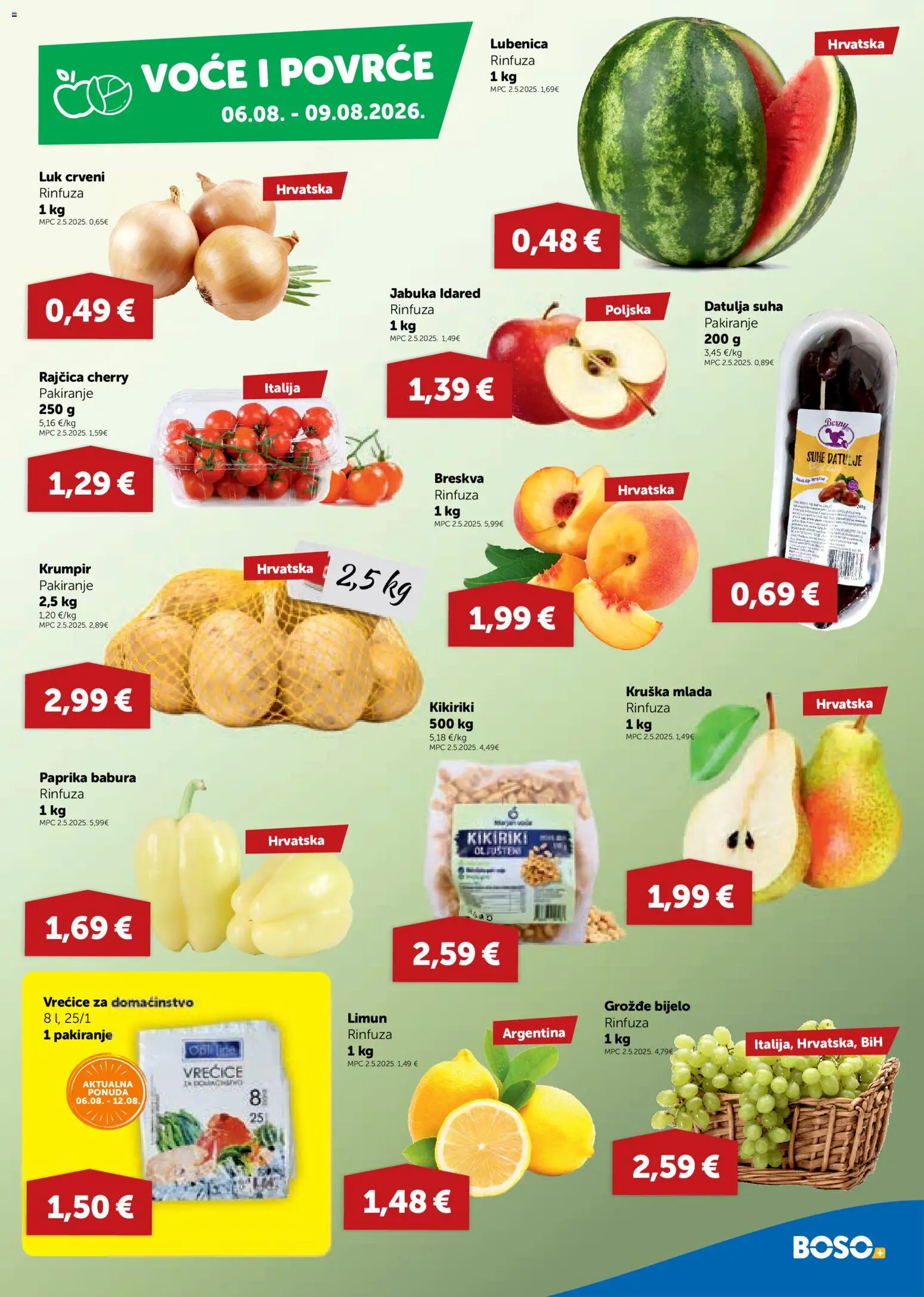 Boso katalog | vrijedi od 06.08.2026 | Stranica: 3 | Proizvodi: Krumpir, Povrće, Datulja, Jabuka