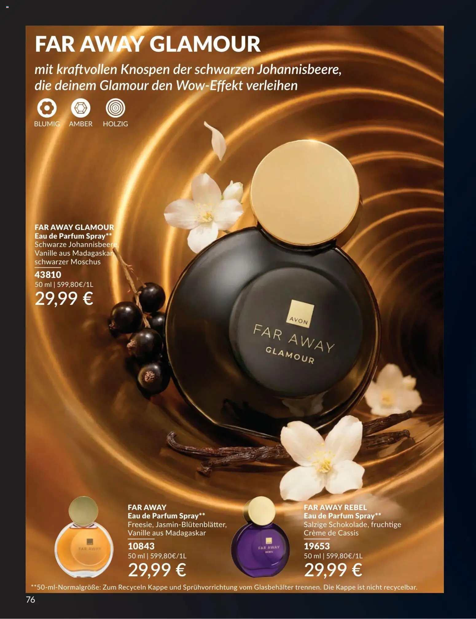 AVON Katalog Juli 2026 – gültig ab 01.07.2026 | Seite: 76 | Produkte: Parfüm, Creme, Eau de Parfum, Kappe