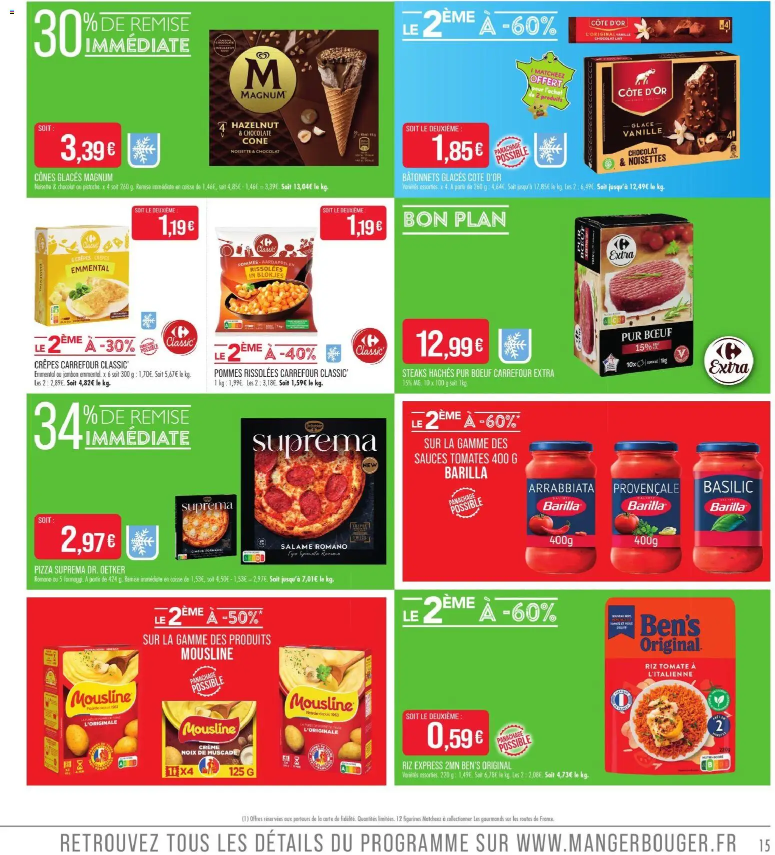 {H1} | Page: 15 | Produits: Glaces, Tomate, Emmental, Figurines