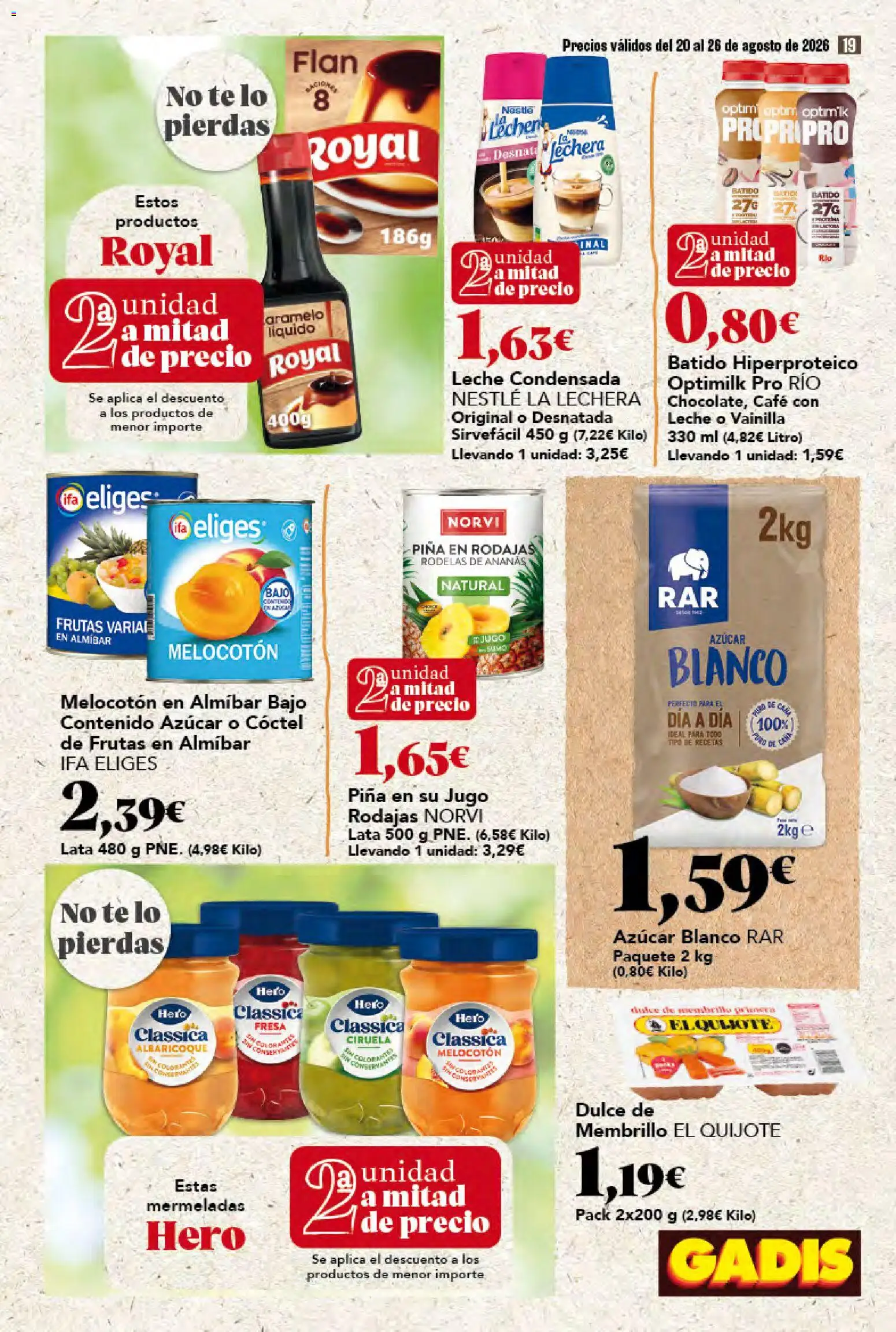 Gadis folleto │ válido desde el 20/08/2026 | Página: 19 | Productos: Café, Té, Albaricoque, Azúcar