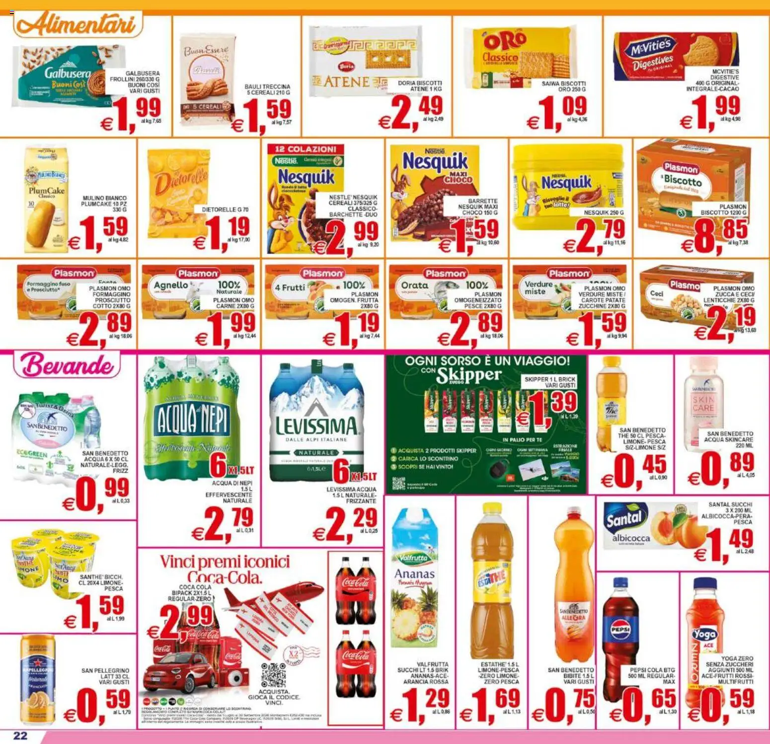Volantino Pewex del 12/08/2026 | Pagina: 22 | Prodotti: Bevande, Prosciutto, Agnello, Pepsi