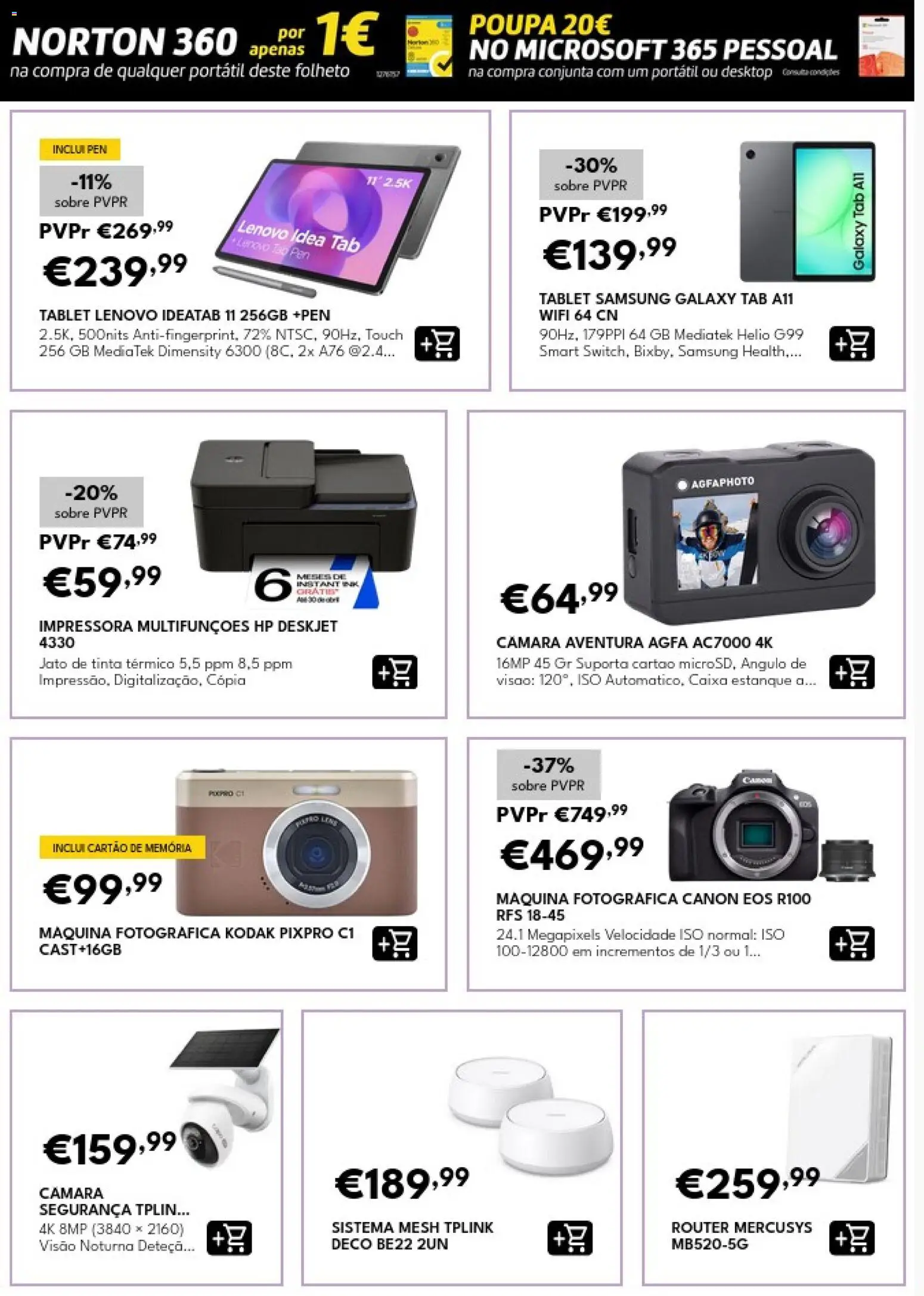 Radio Popular Especial Frio │ válido de 15/07/2026 | Página: 12 | Produtos: Impressora, Tinta, Máquina fotográfica, Tablet