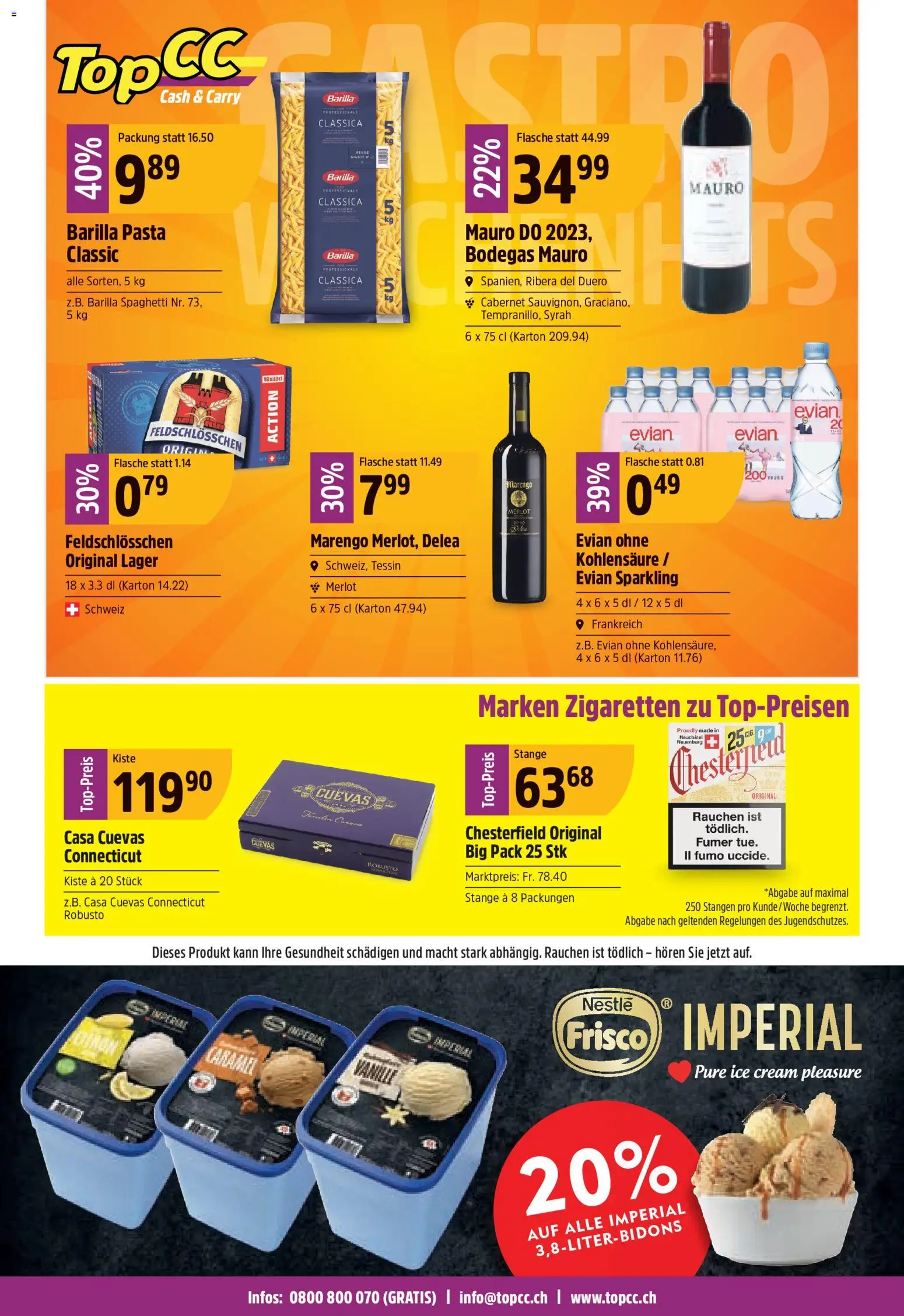 TopCC aktionen – gültig ab 25.05.2026 | Seite: 24 | Produkte: Barilla, Merlot, Pasta
