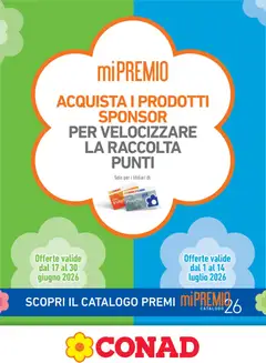 Anteprima del volantino Conad volantino Mi Premio Lazio valido a partire dal 17.06.2026