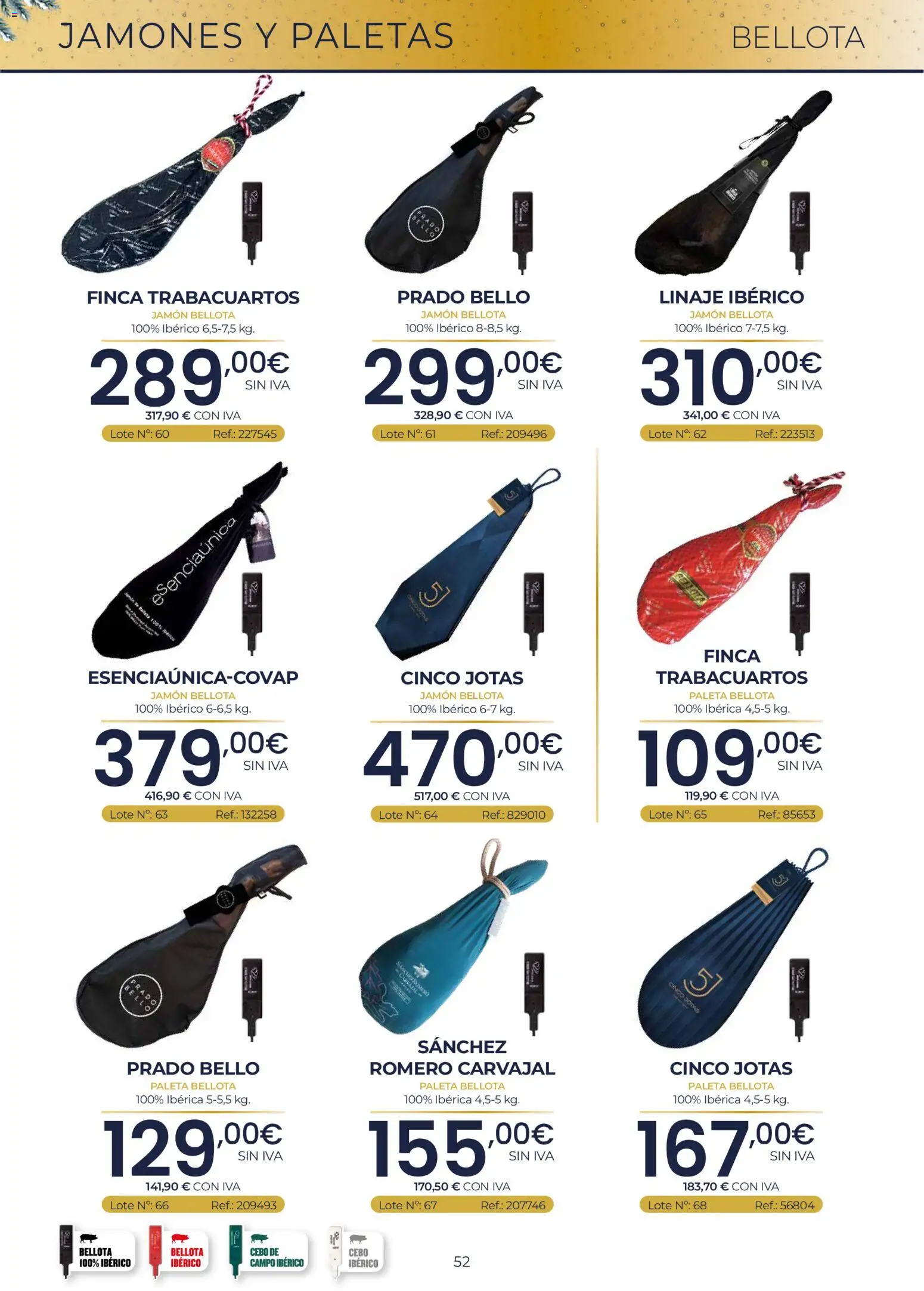 Makro Lotes y Cestas Navidad Centro │ válido desde el 03/09/2026 | Página: 52 | Productos: Jamón
