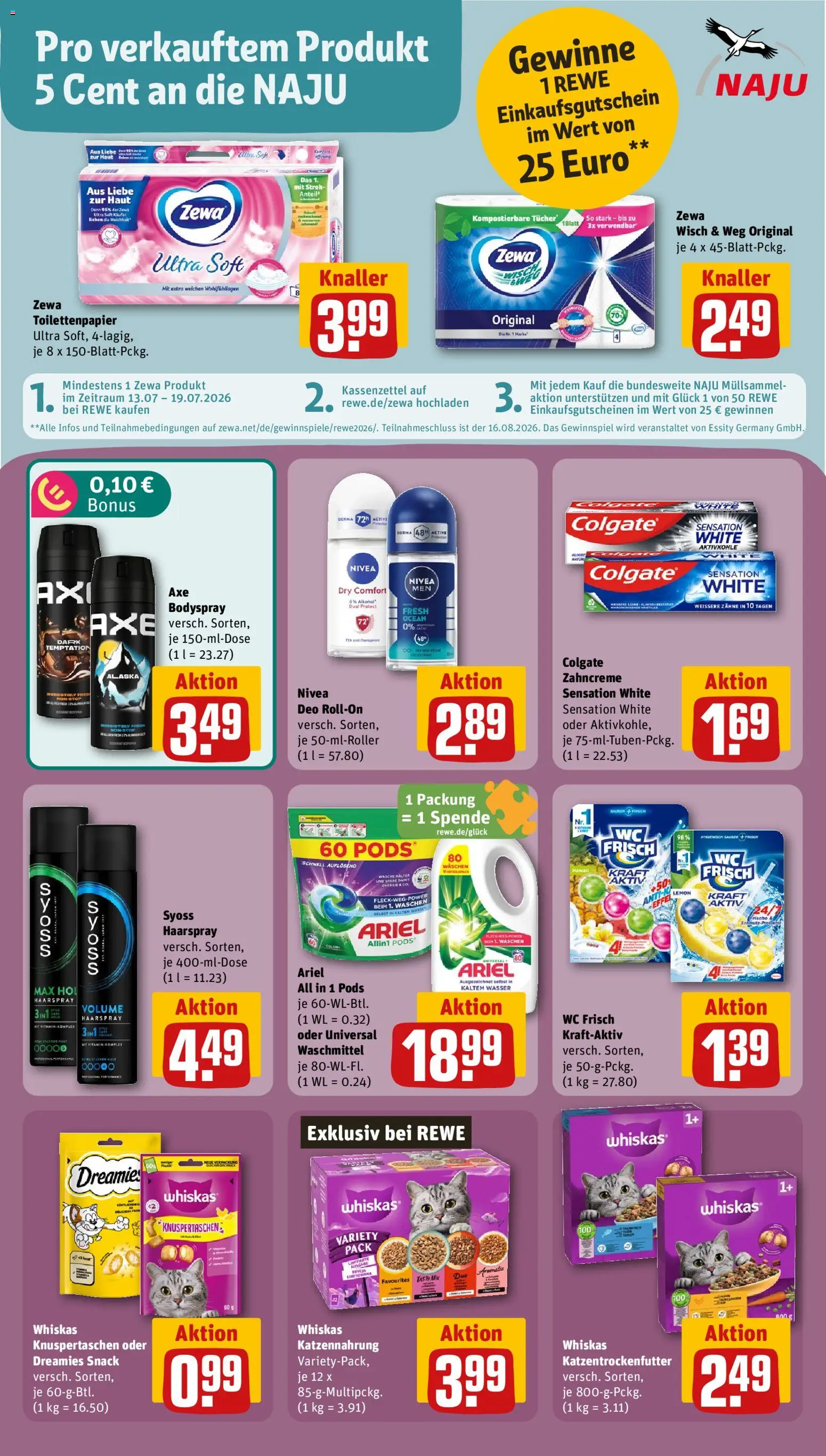 Rewe ihr Kaufpark Prospekt – gültig ab 13.07.2026 | Seite: 24 | Produkte: Ariel, Wasser, Waschmittel, Wc frisch