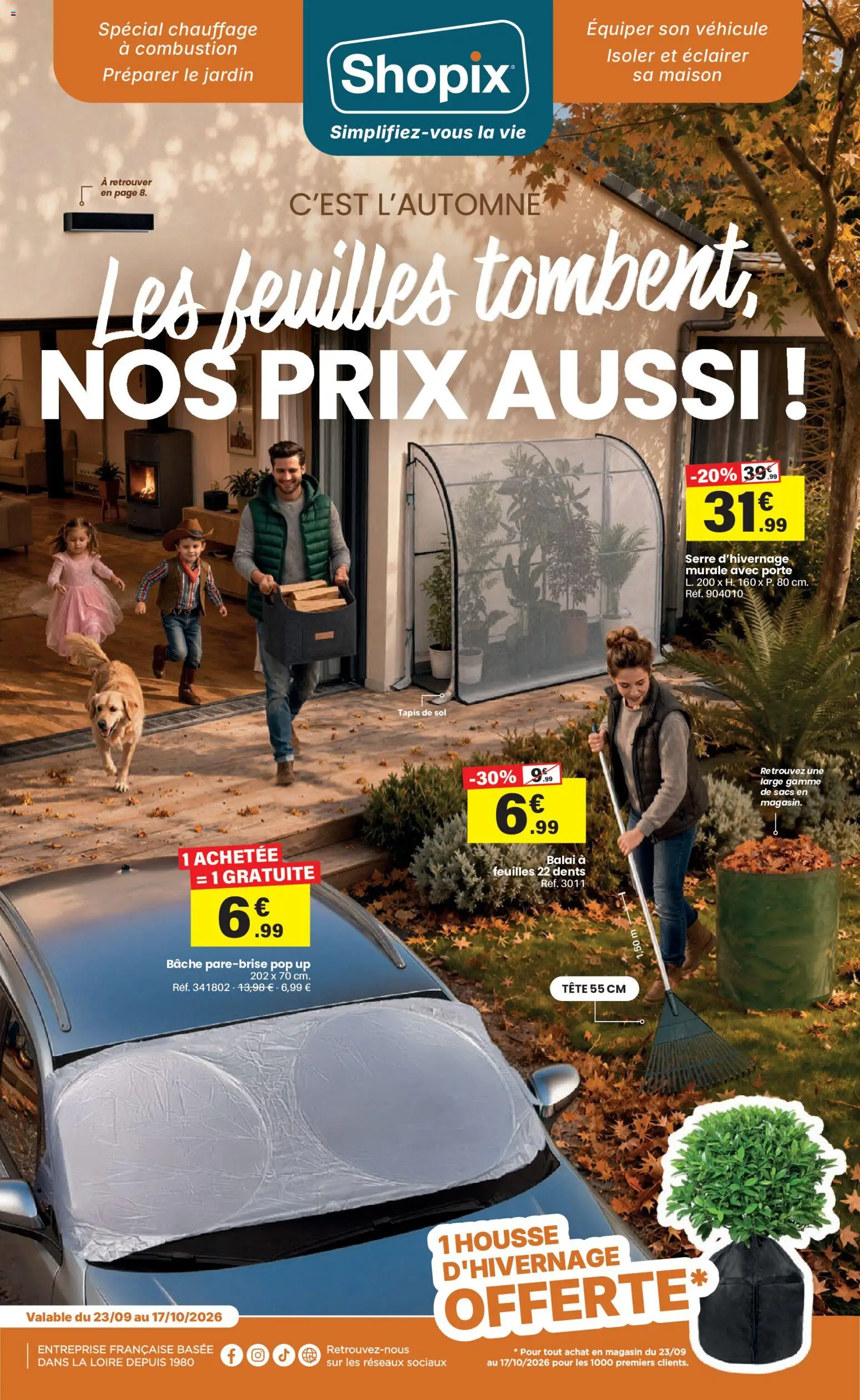 {H1} | Page: 1 | Produits: Bâche, Porte, Balai, Tapis