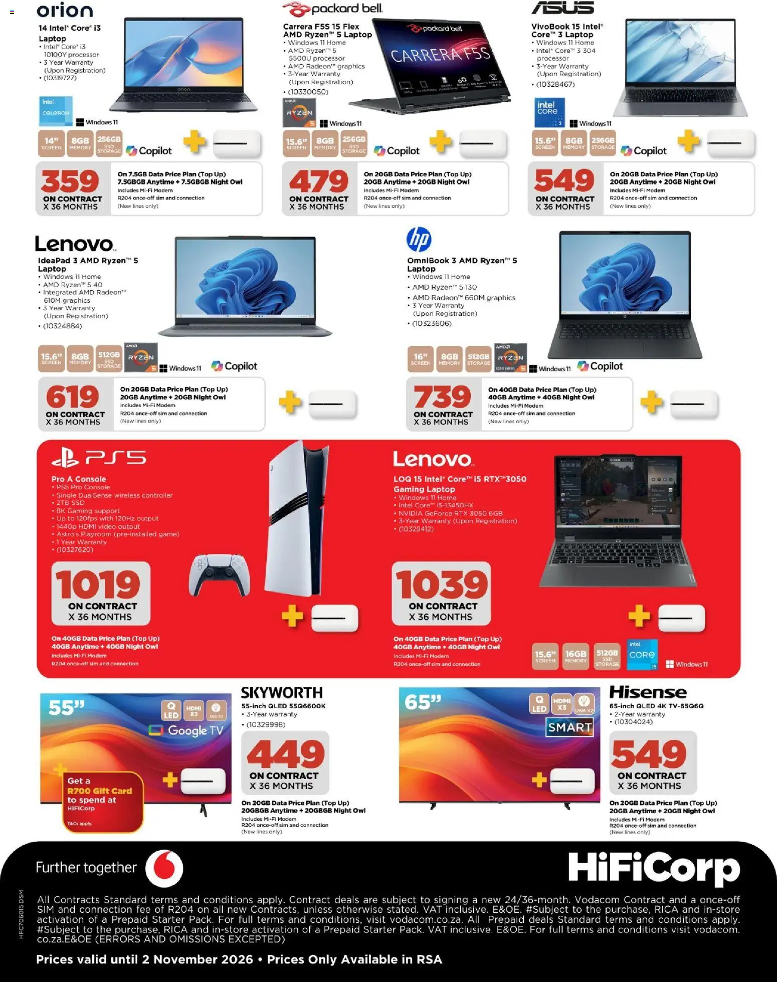 New HiFi Corp catalogue – valid from 30/09/2026 | Page: 4 | Products: Sim, USB, Laptop, TV