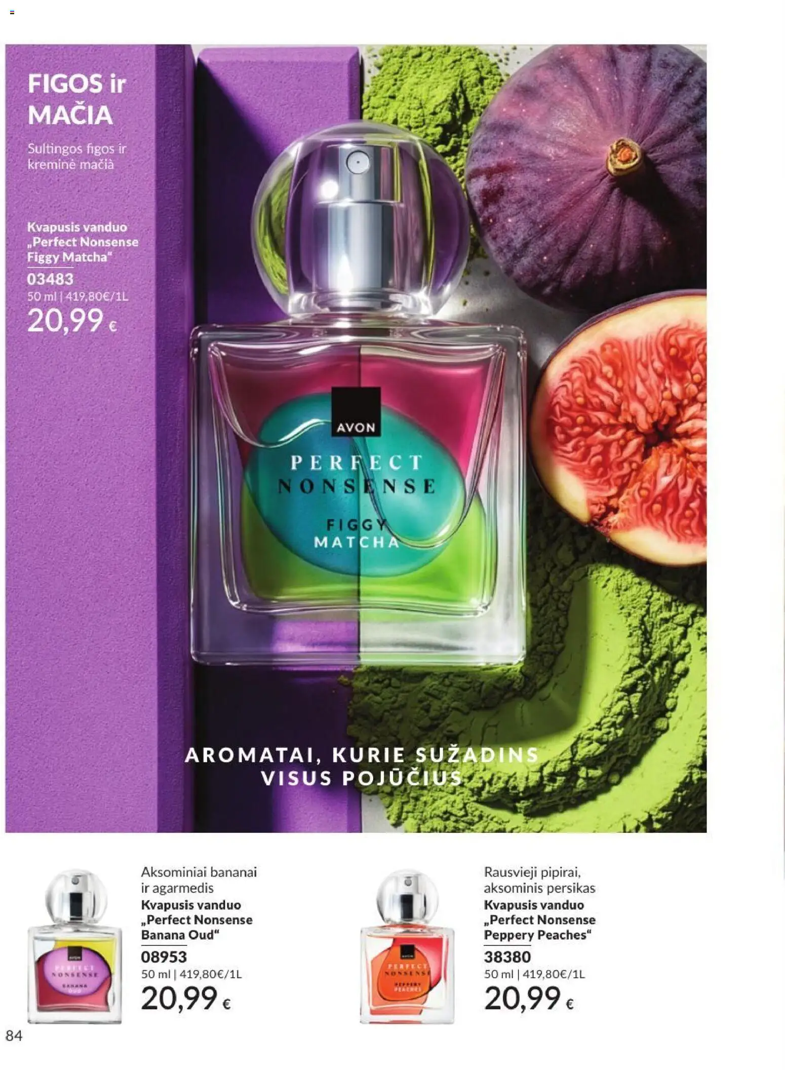 AVON akcijos nuo 2026.09.01 | Puslapis: 84 | Prekių: Kvapusis vanduo, Vanduo, Bananai