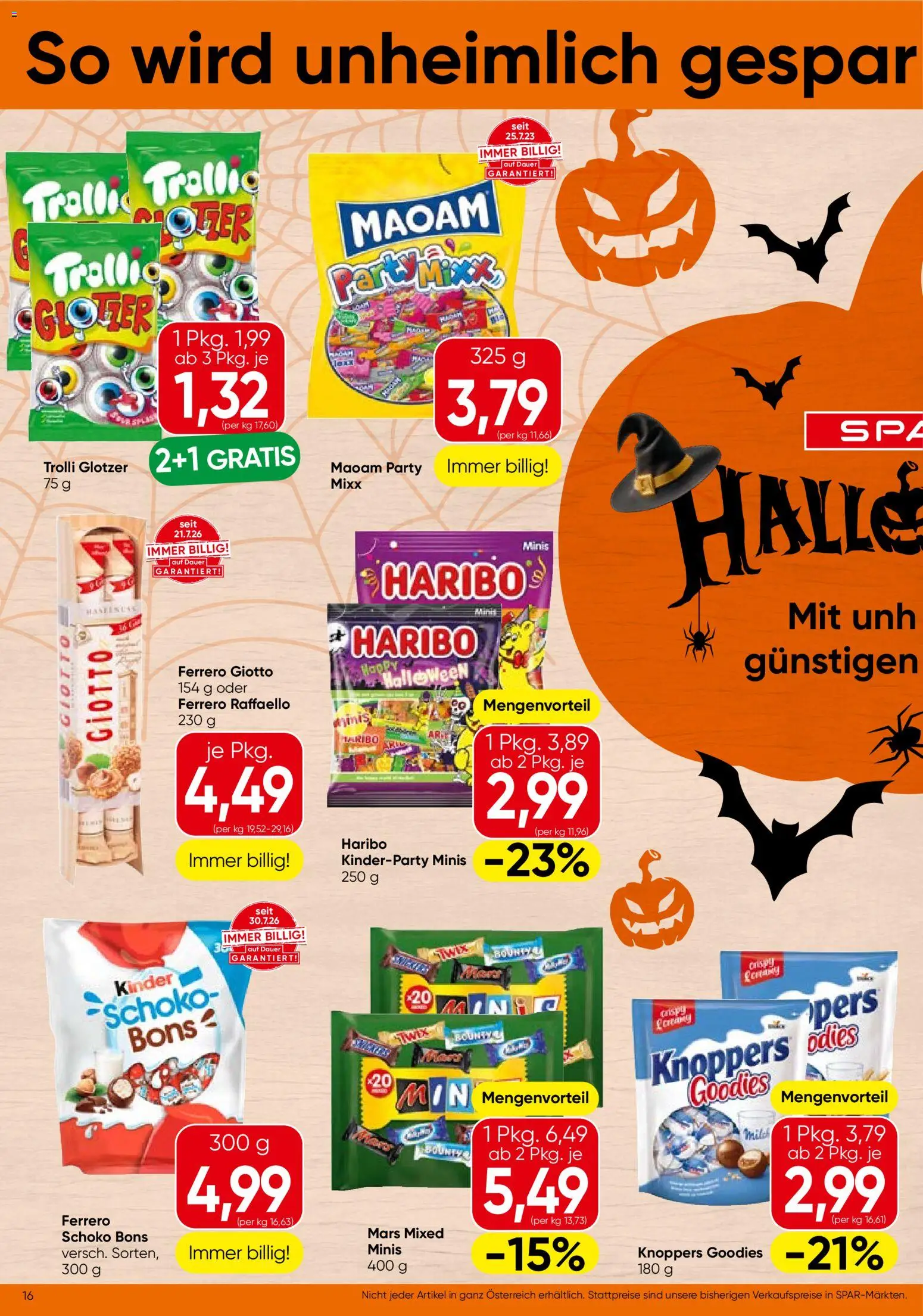 Spar Flugblatt gültig ab 08.10.2026 | Seite: 16