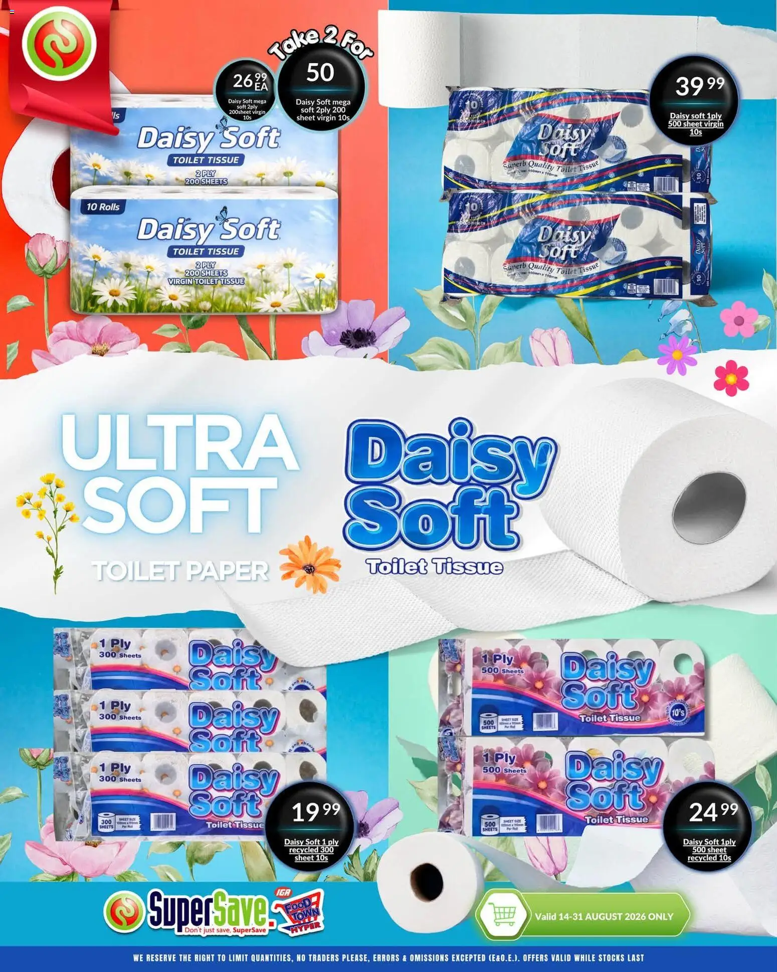 New Super Save catalogue – valid from 21/08/2026 | Page: 2 | Products: Toilet, Paper, Toilet paper