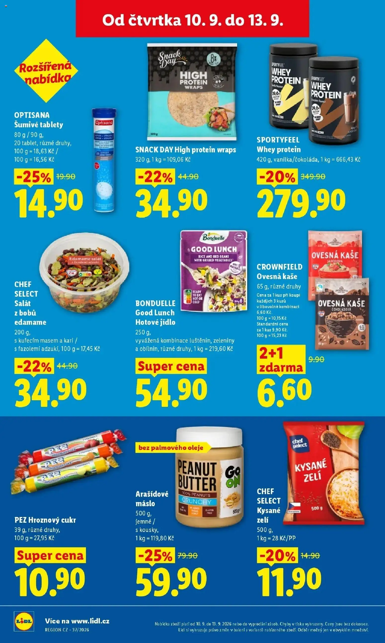 Lidl leták od 10.09.2026 - Nový akční leták | Strana: 21 | Produkty: Oleje, Ovesná kaše, Edamame, Cukr