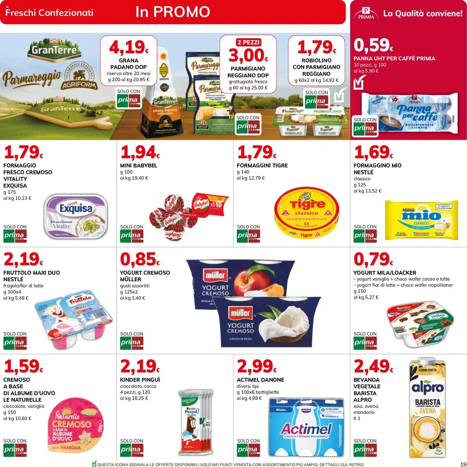 Volantino Basko del 03/09/2026 | Pagina: 19 | Prodotti: Latte, Cocco, Grana Padano, Parmigiano