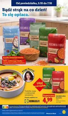 Pogląd oferty "Lidl gazetka" - ważna od 05.10.2026 | Strona: 81 | Produkty: Groch łuskany, Groch, Zupa, Soczewica