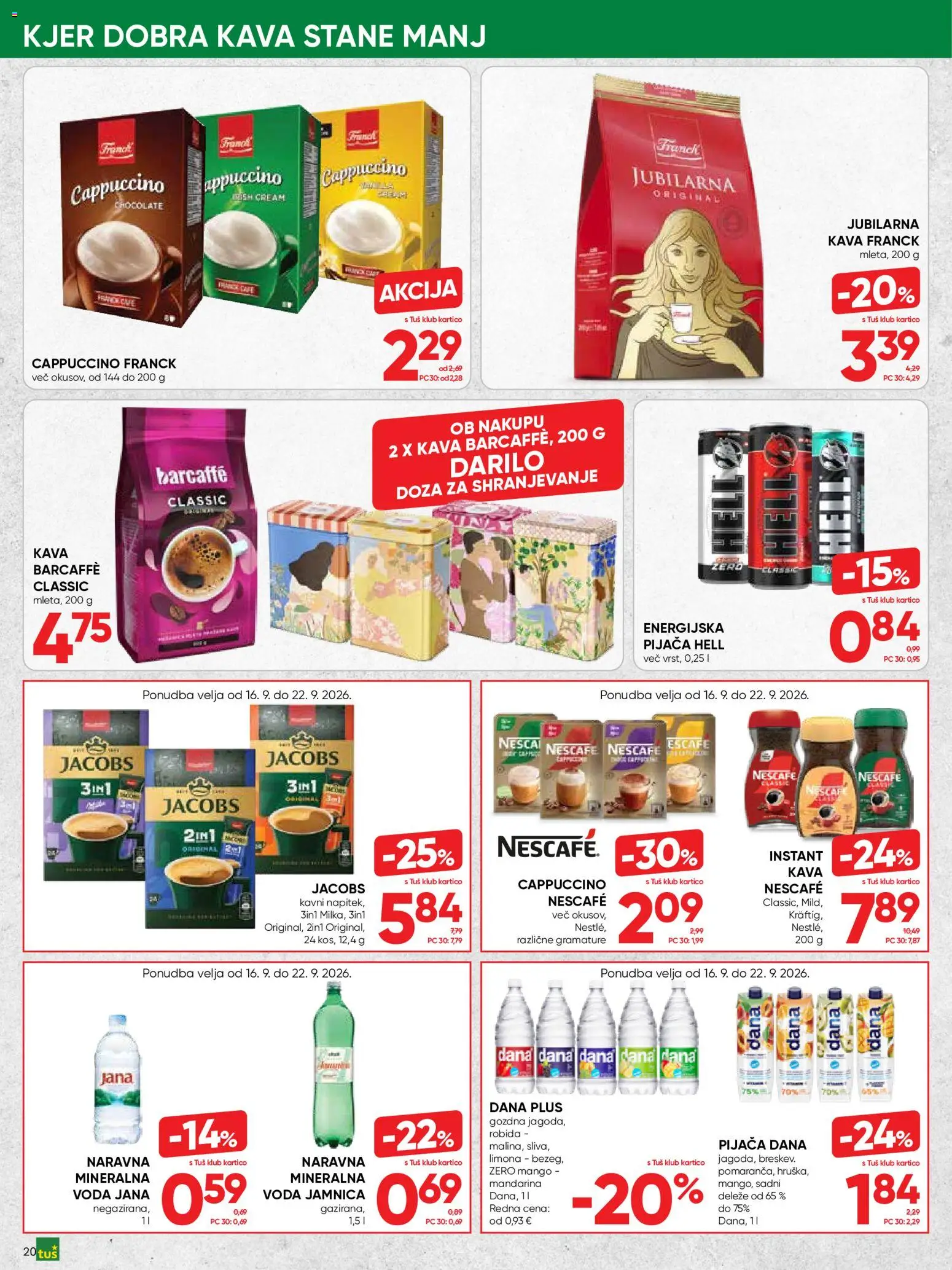 Novi Tuš katalog ponudbe – veljaven od 16.09.2026 | Stran: 20