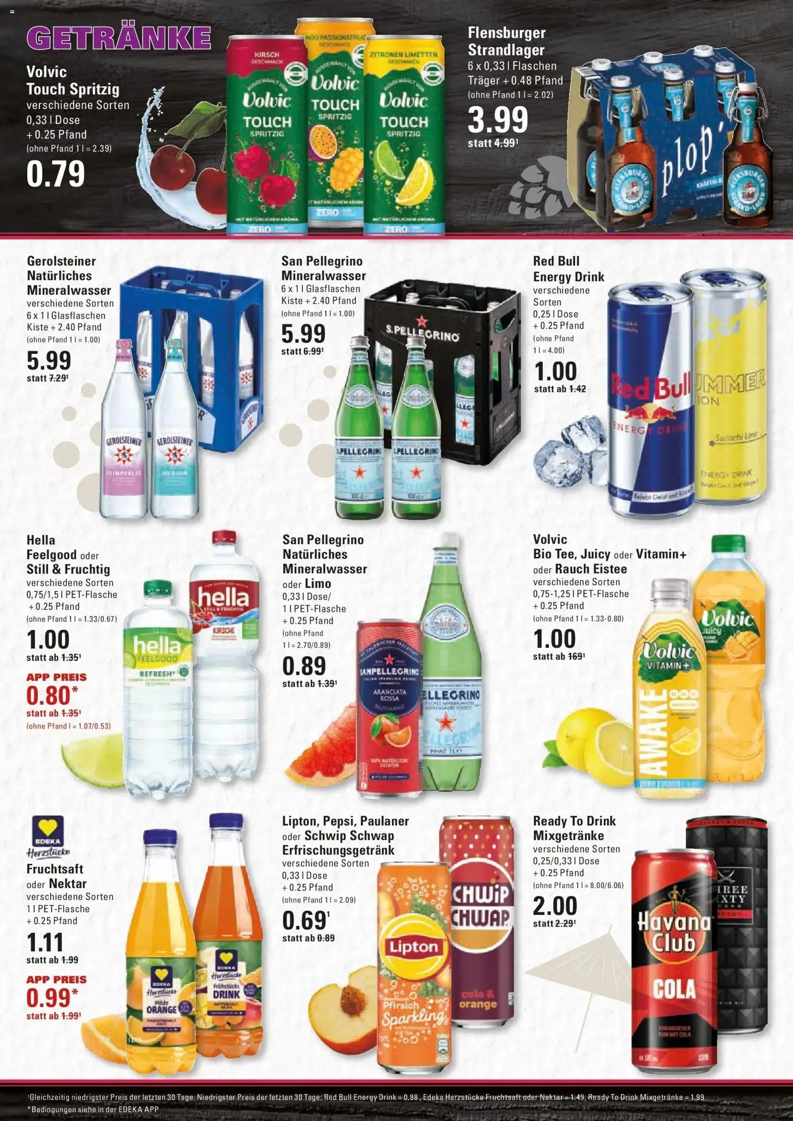 Edeka Prospekt Hamburg (ab 21.09.2026) » Angebote Online | Seite: 14 | Produkte: Red bull, Schwip schwap, Volvic touch, Flensburger