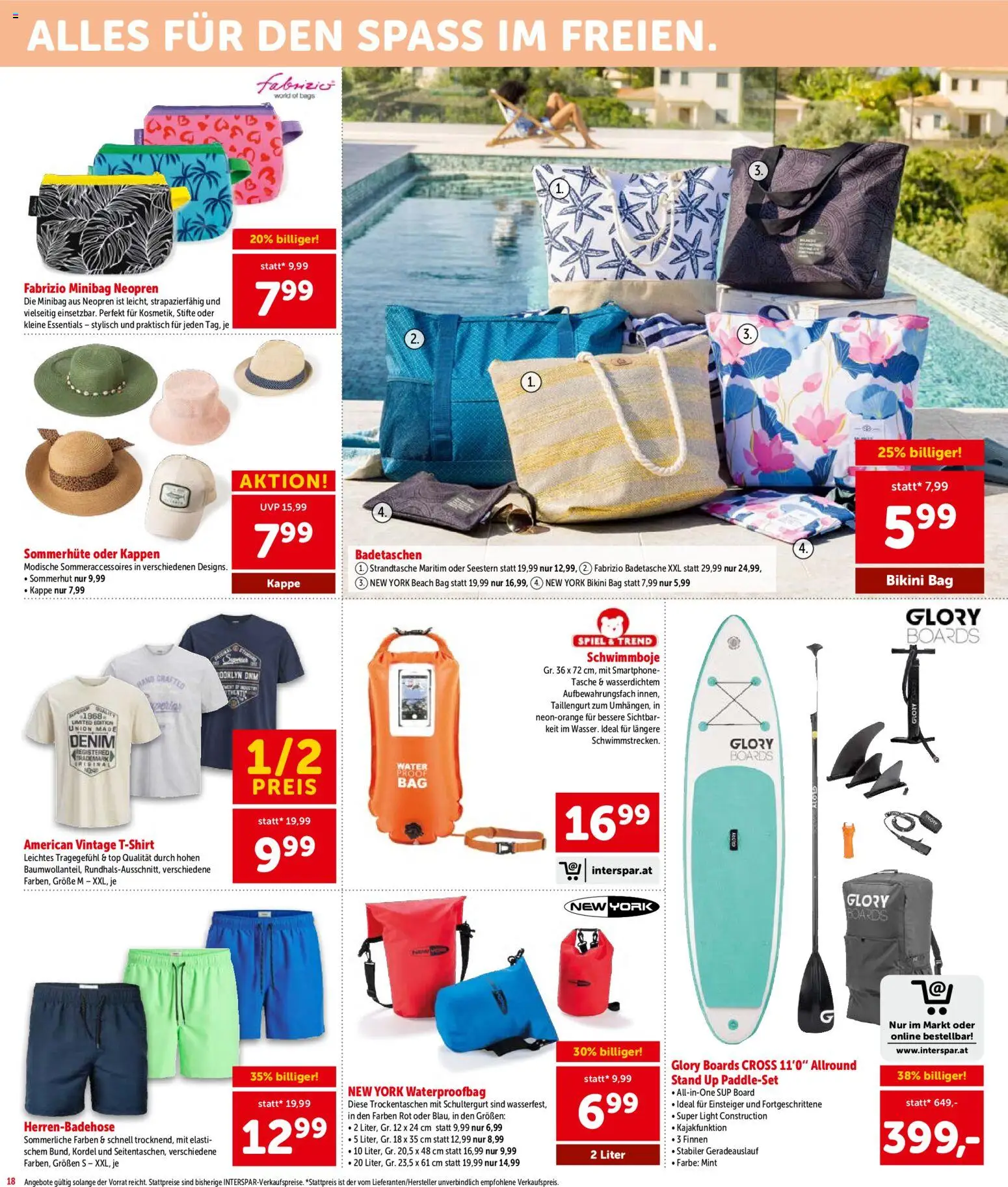 Interspar - Niederoesterreich gültig ab 03.06.2026 | Seite: 18 | Produkte: Kappe, Smartphone, Spiel, Tasche
