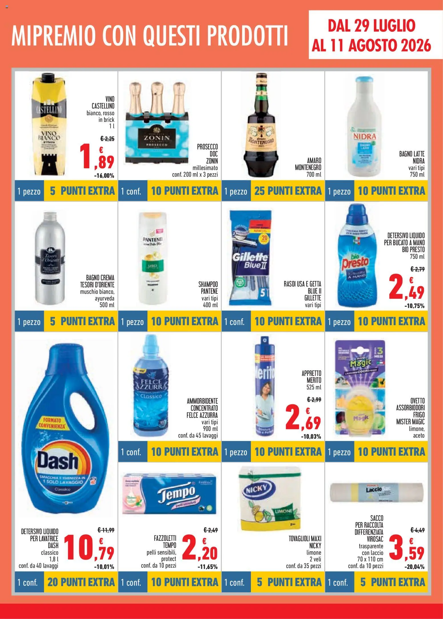 Volantino Conad del 15/07/2026 | Pagina: 11 | Prodotti: Shampoo, Aceto, Vino bianco, Amaro
