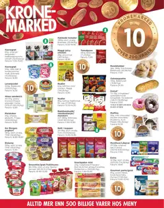 Forhåndsvisning av Meny kundeavis gyldig fra 26/10/2026 | Side: 2 | Produkter: Blomkål, Grøt, Donuts, Sandwich