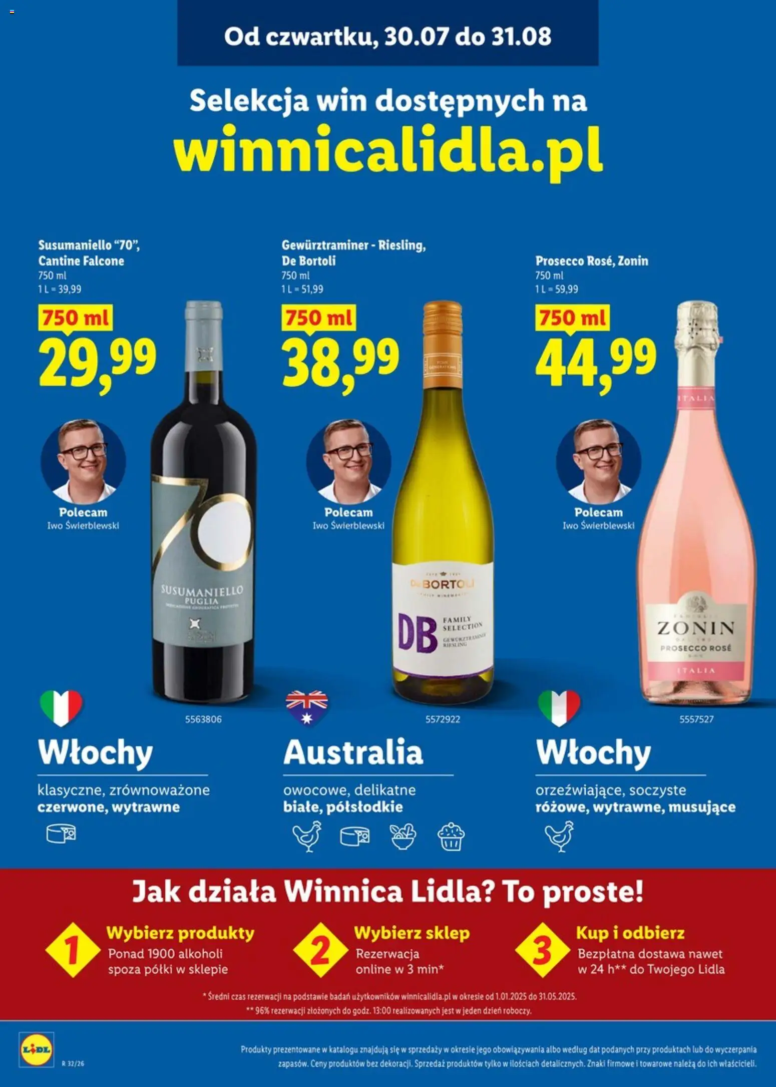 Lidl Katalog alkoholi i win od 30.07.2026 | Strona: 2 | Produkty: Riesling, Prosecco