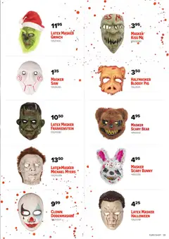 Euro Shop - Halloween - Voorbeeld van een folder van Euro Shop, geldig van 02/10/2026 | Pagina: 39 | Producten: Masker